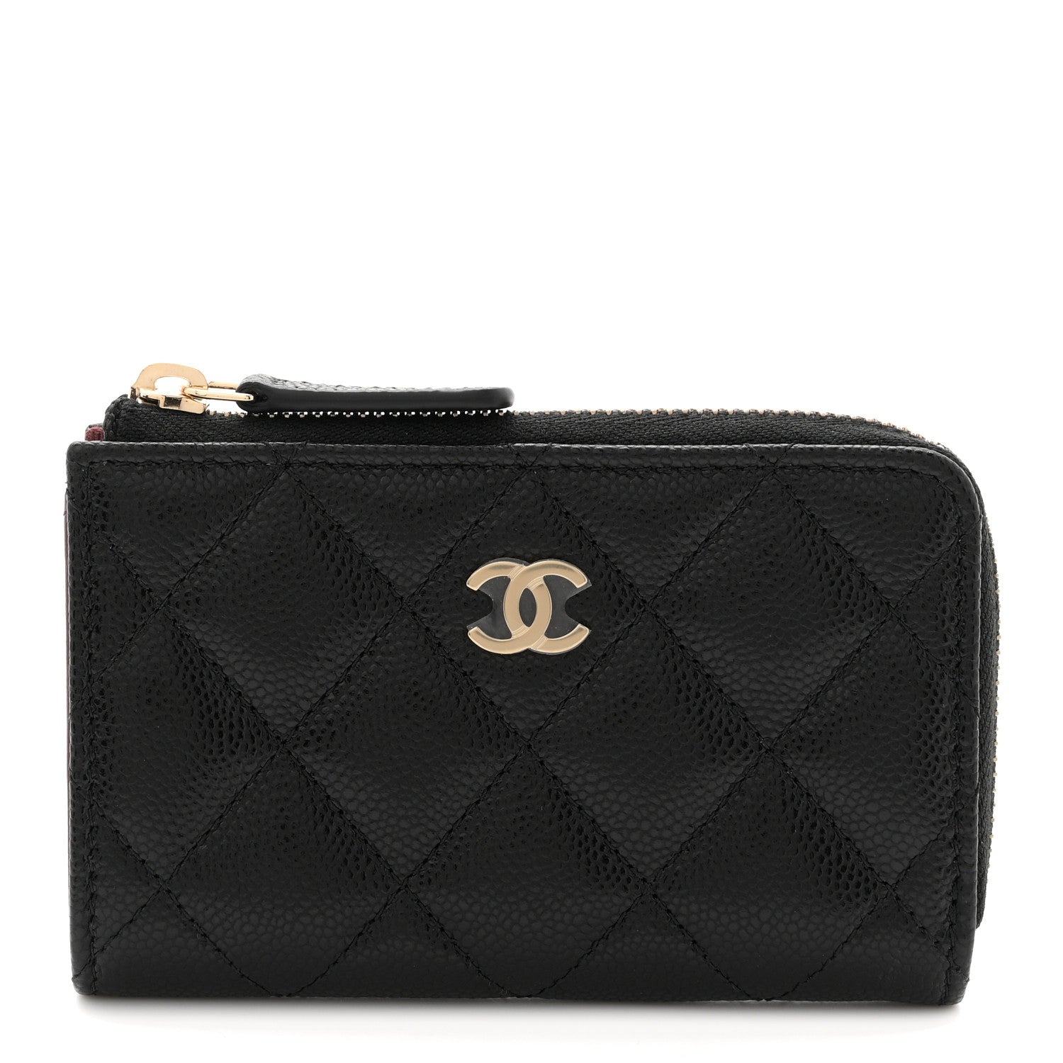 ビックバンウニコ CHANELキーケース Chanel Caviar Quilted Zipped Key Holder Case Black 1860966