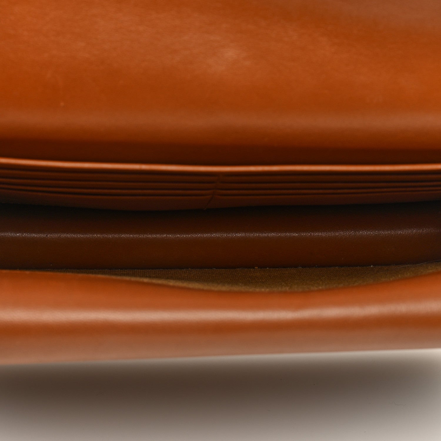 Celine Triomphe Canvas Lambskin Wallet On Strap Tan 4 of 7