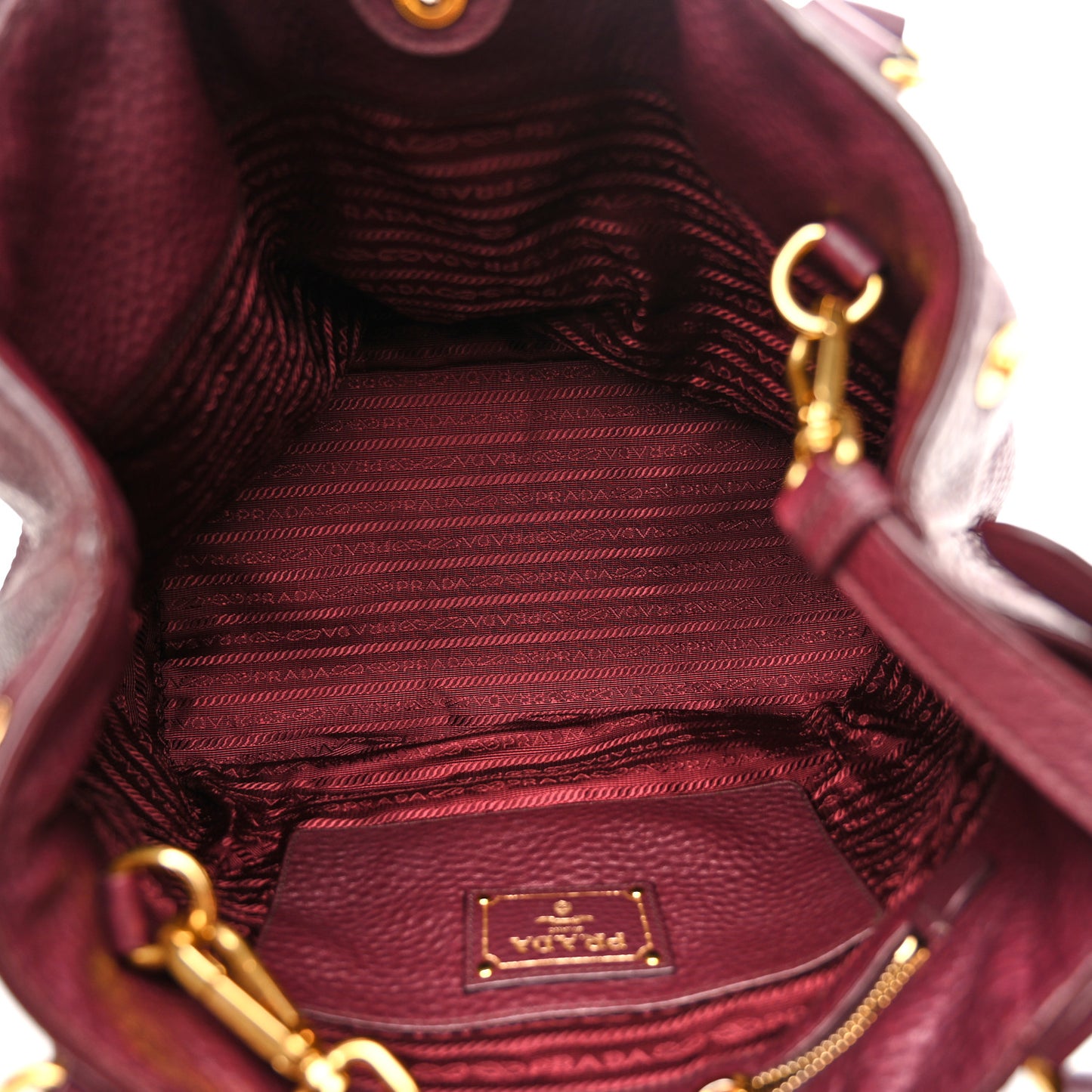 Vitello Daino Tote Granato