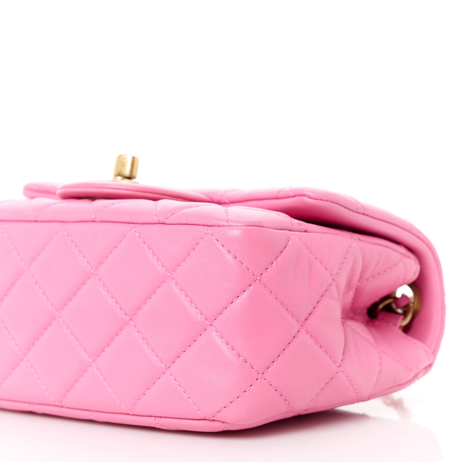Chanel Lambskin Quilted Mini Pearl Crush Flap Pink 11 of 11