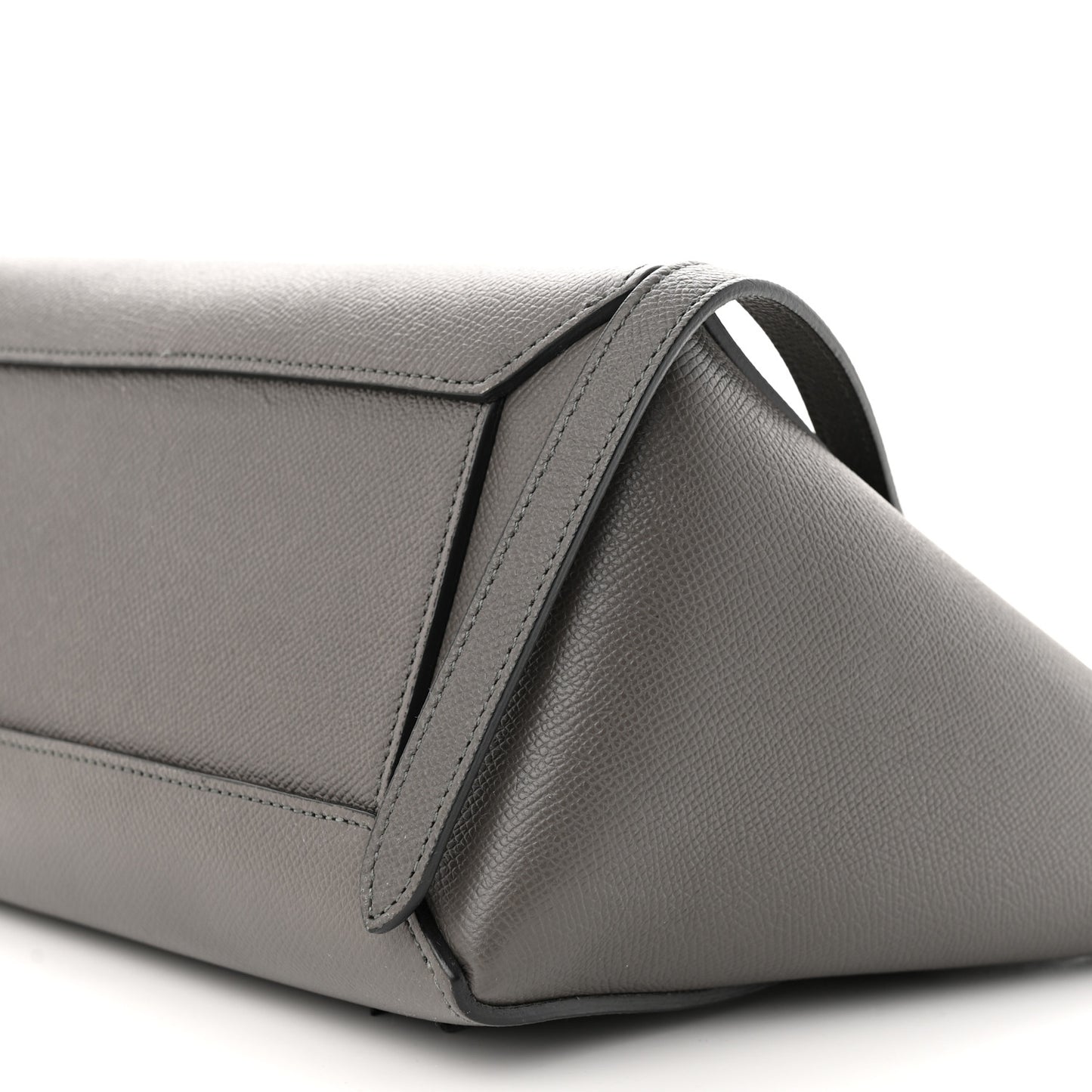 Grained Calfskin Mini Belt Bag Grey