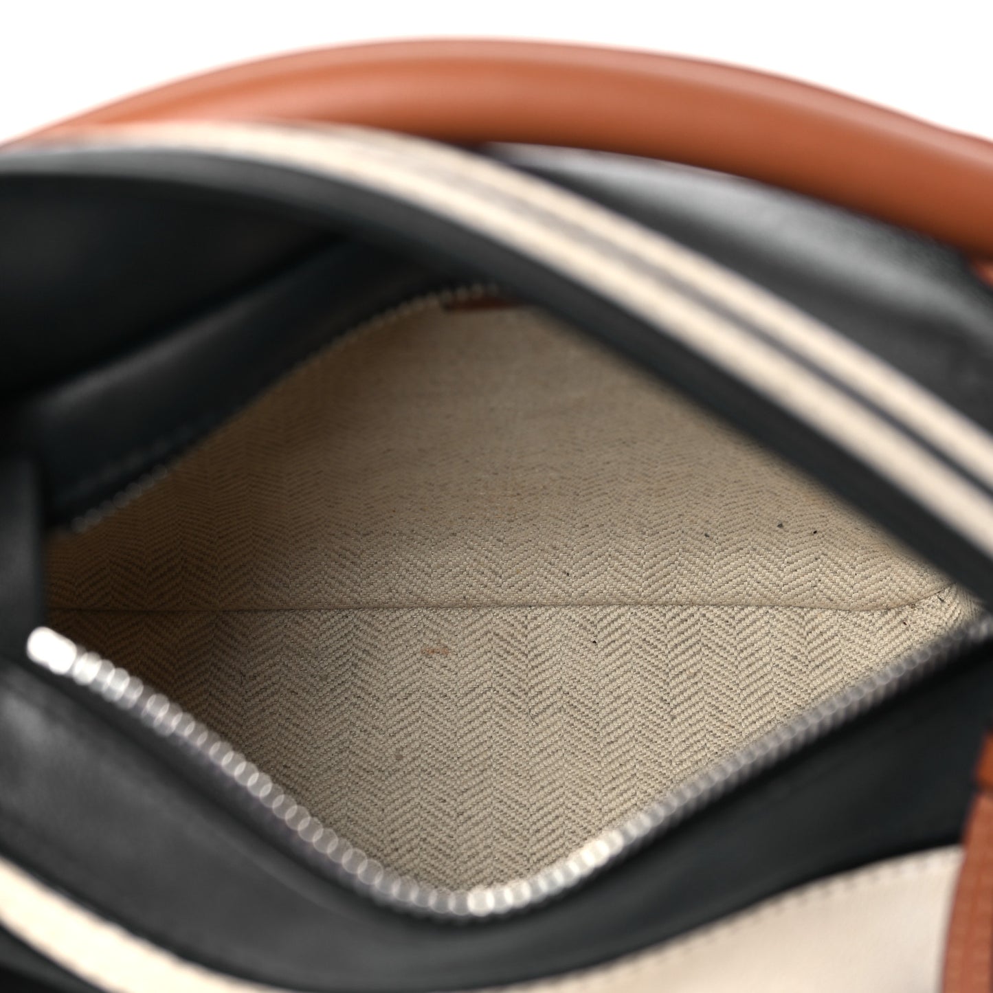 Calfskin Mini Puzzle Bag Deep Blue Soft White