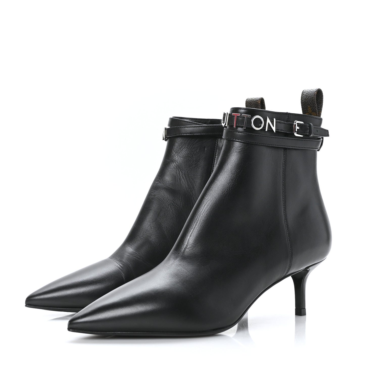 Calfskin Call Back Ankle Boots 36 Black