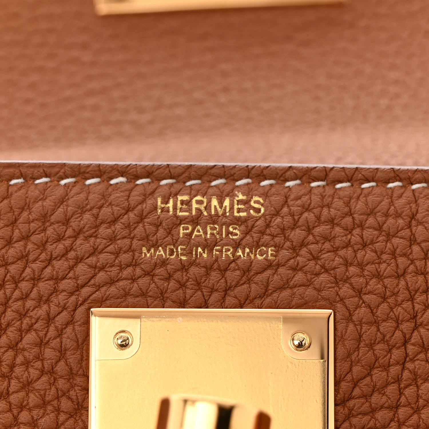 Hermes Togo Kelly Retourne 28 Gold 6 of 11