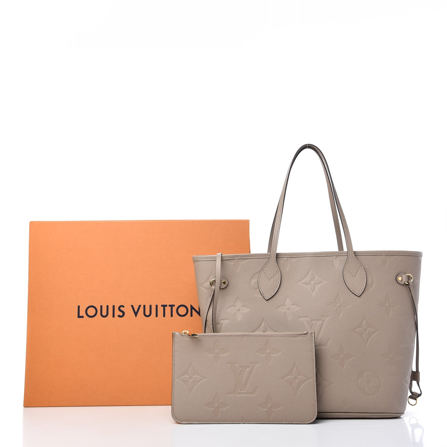 Louis Vuitton Empreinte Monogram Giant Neverfull MM Tourterelle 10 of 10