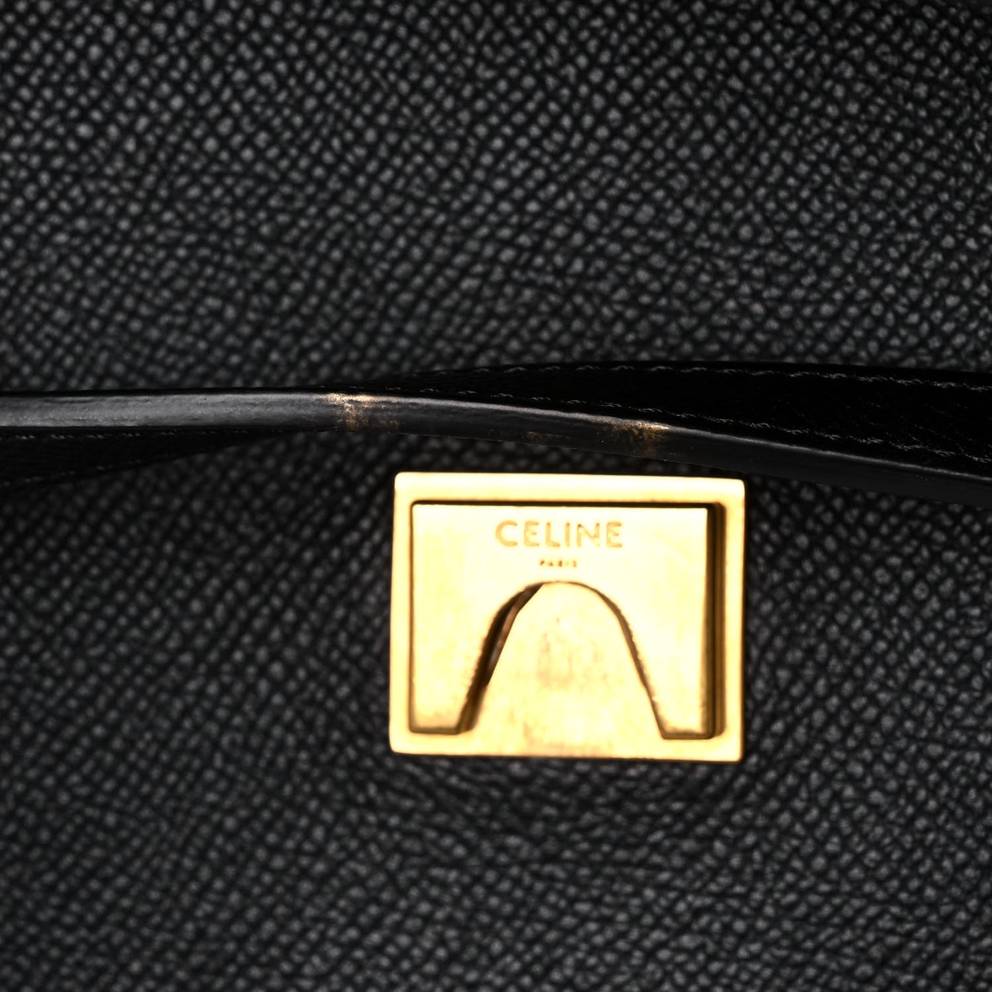 Grained Calfskin Mini Belt Bag Black