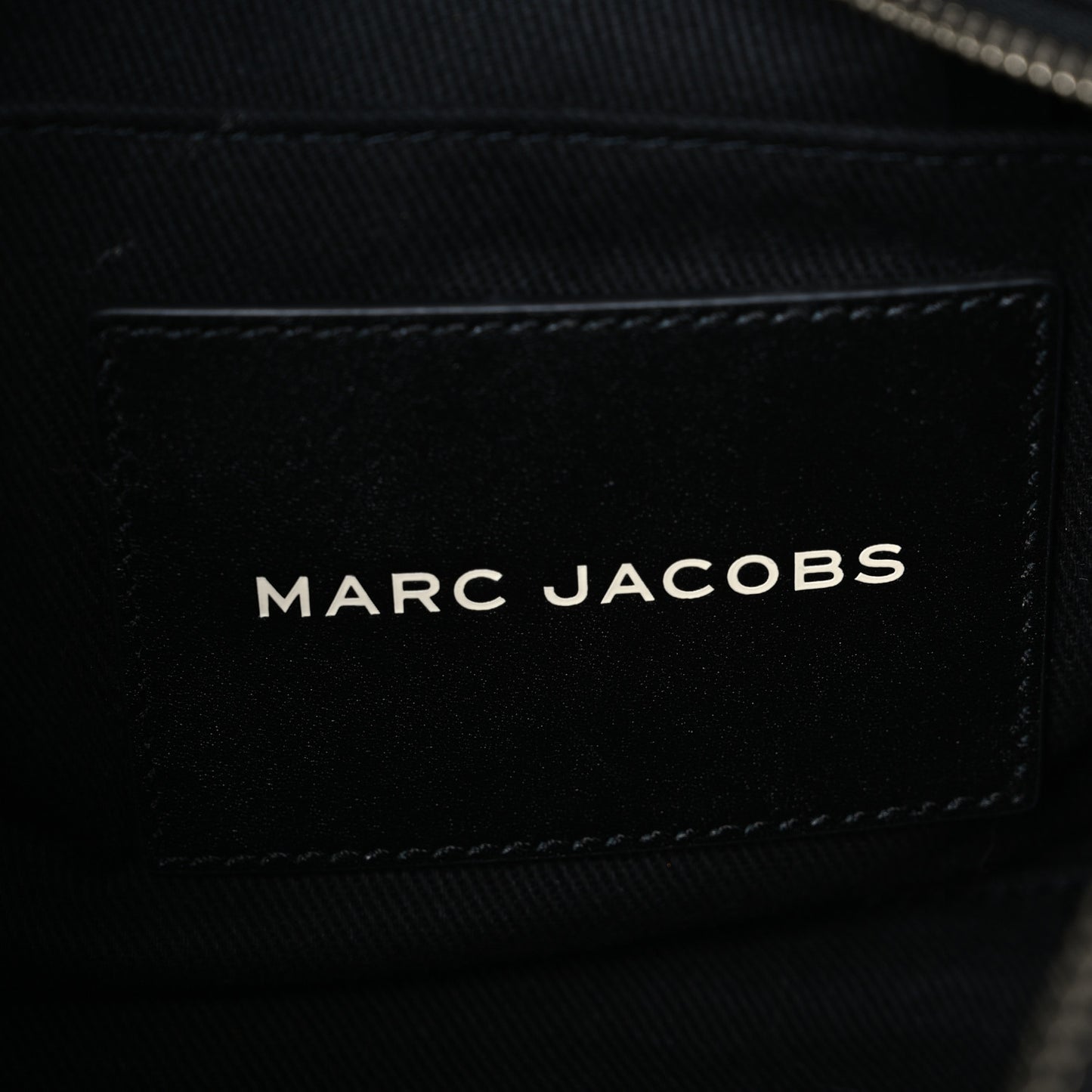 Calfskin Striped Small The Traveler Tote Bag Black White