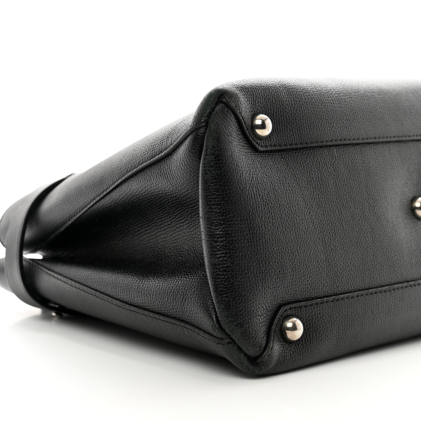 Derby Calfskin House Check Medium Banner Tote Black