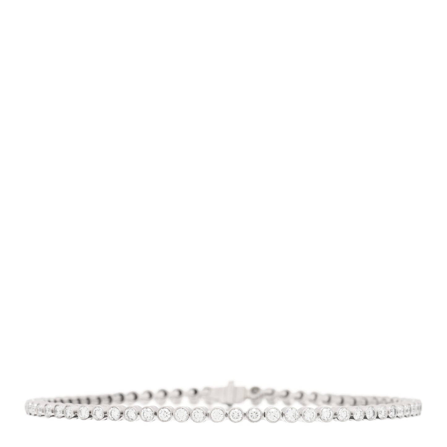 Platinum Diamond Jazz Tennis Bracelet