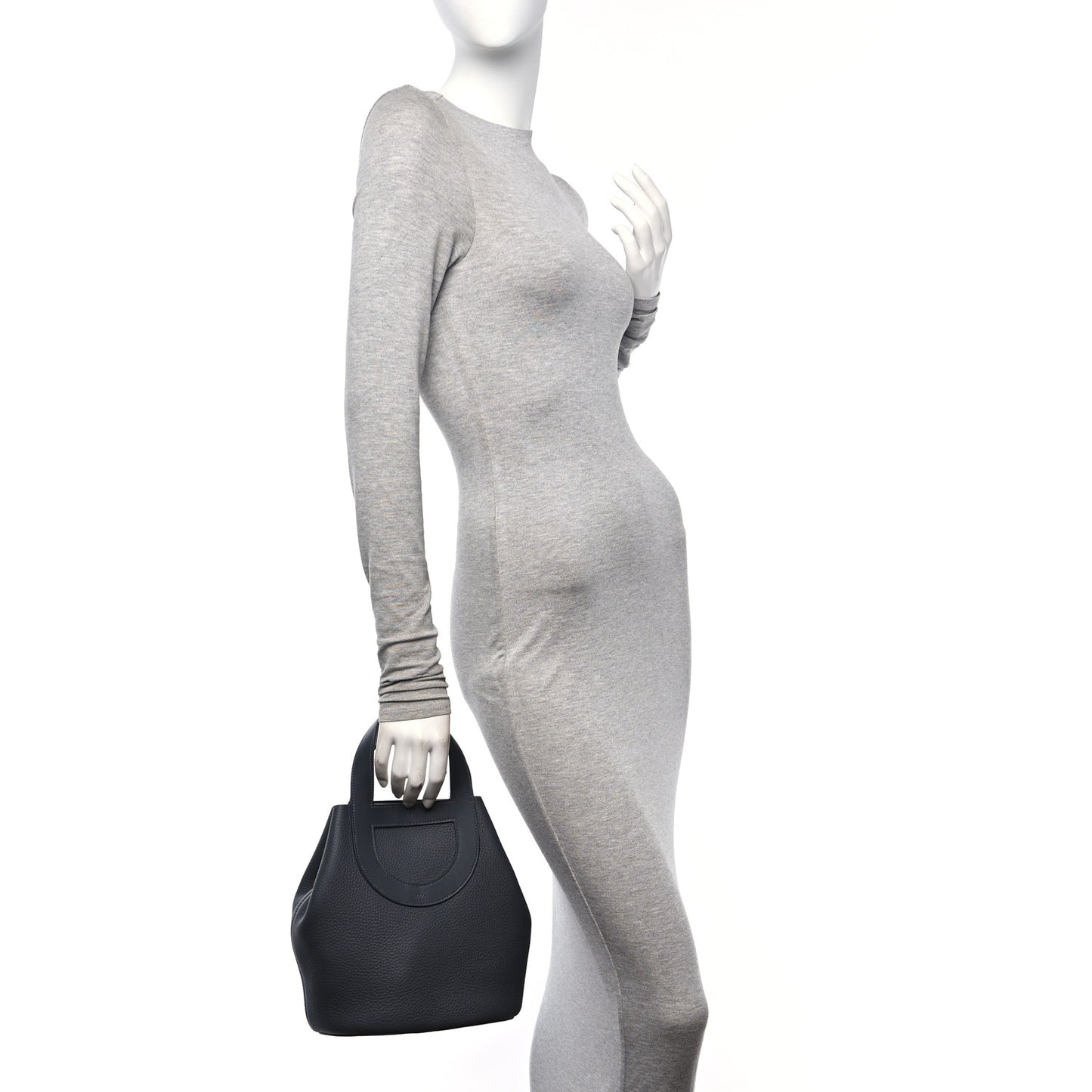Taurillon Clemence Swift In-The-Loop 23 Bag Gris Meyer