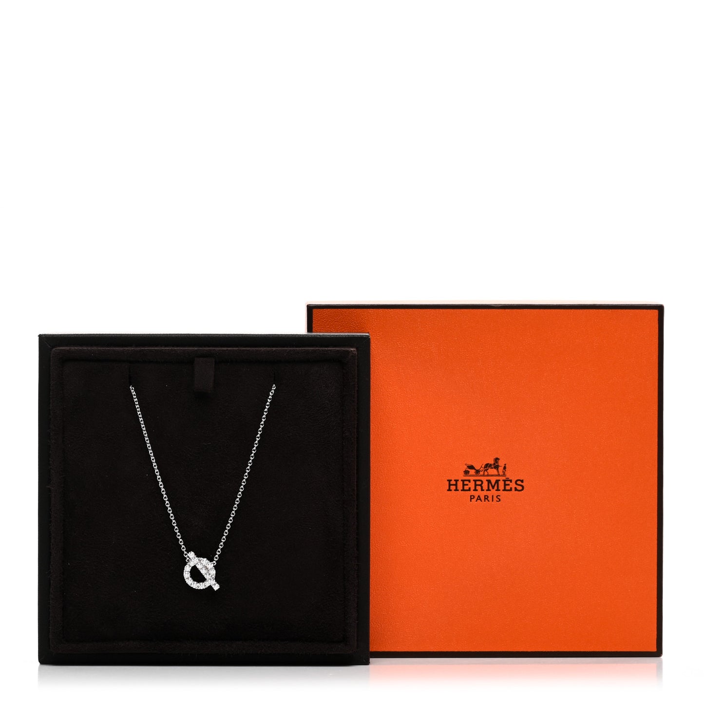 18K White Gold Diamond Finesse Pendant Necklace