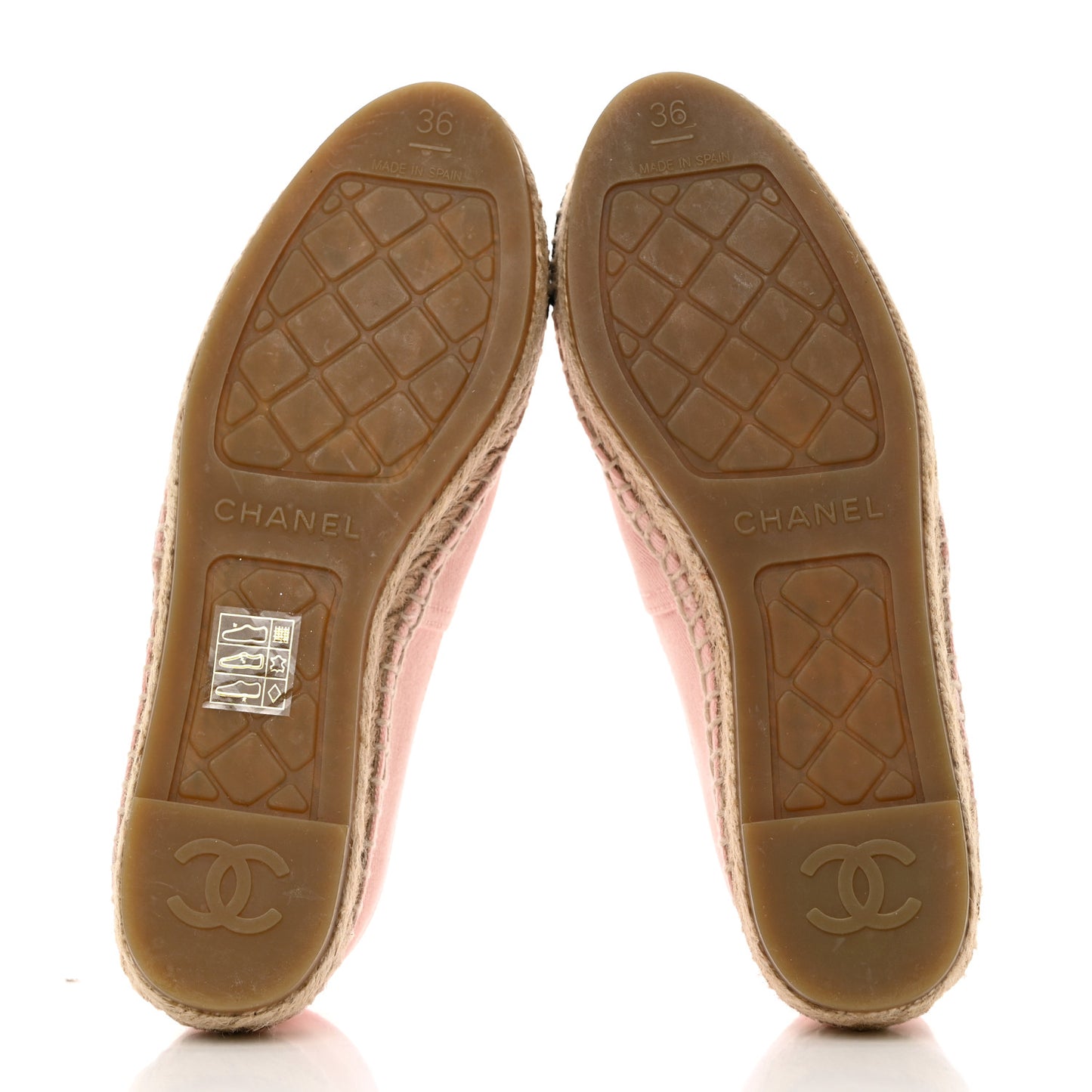 Denim Toile CC Espadrilles 36 Pink Black