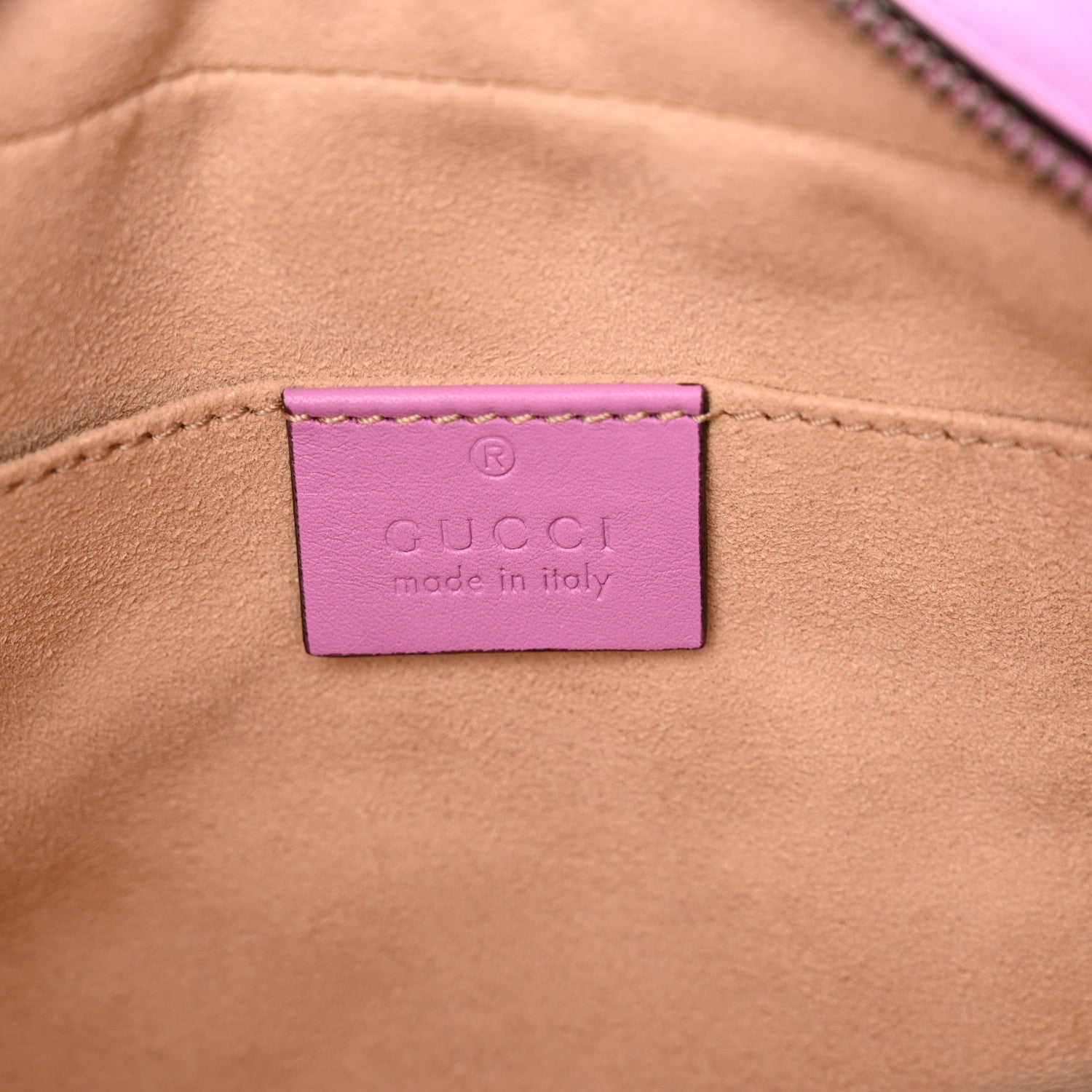 Gucci Calfskin Matelasse Small GG Marmont Chain Shoulder Bag Candy Mousse 6 of 10