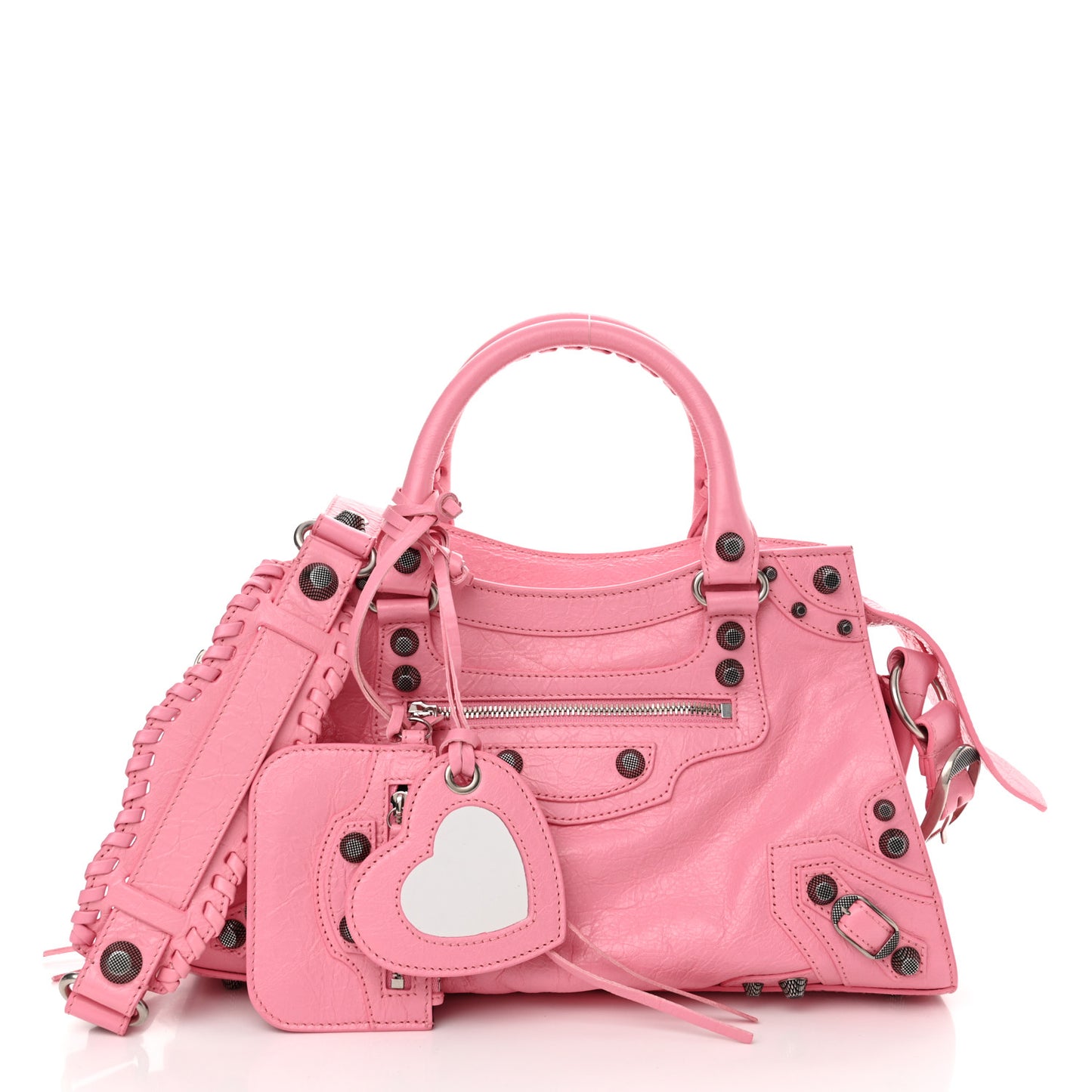 Agneau Arena Small Neo Cagole City Handbag Sweet Pink