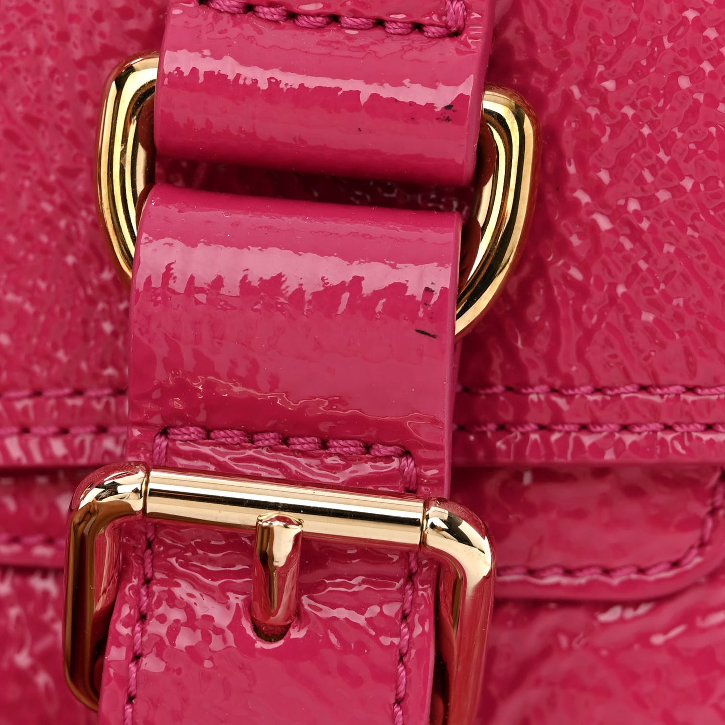 Spongy Patent Small Alexa Pink