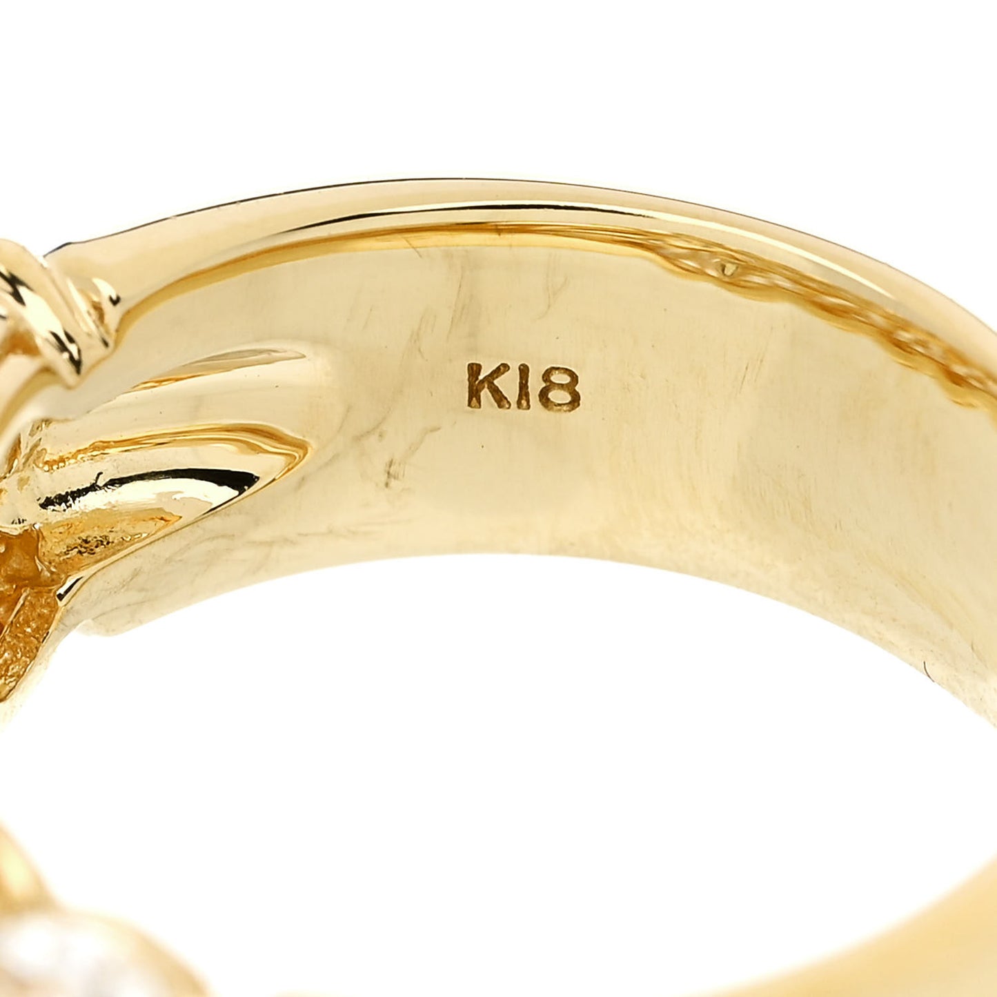 18K Yellow Gold Diamond 1.53ctw Band Ring 53 6.5
