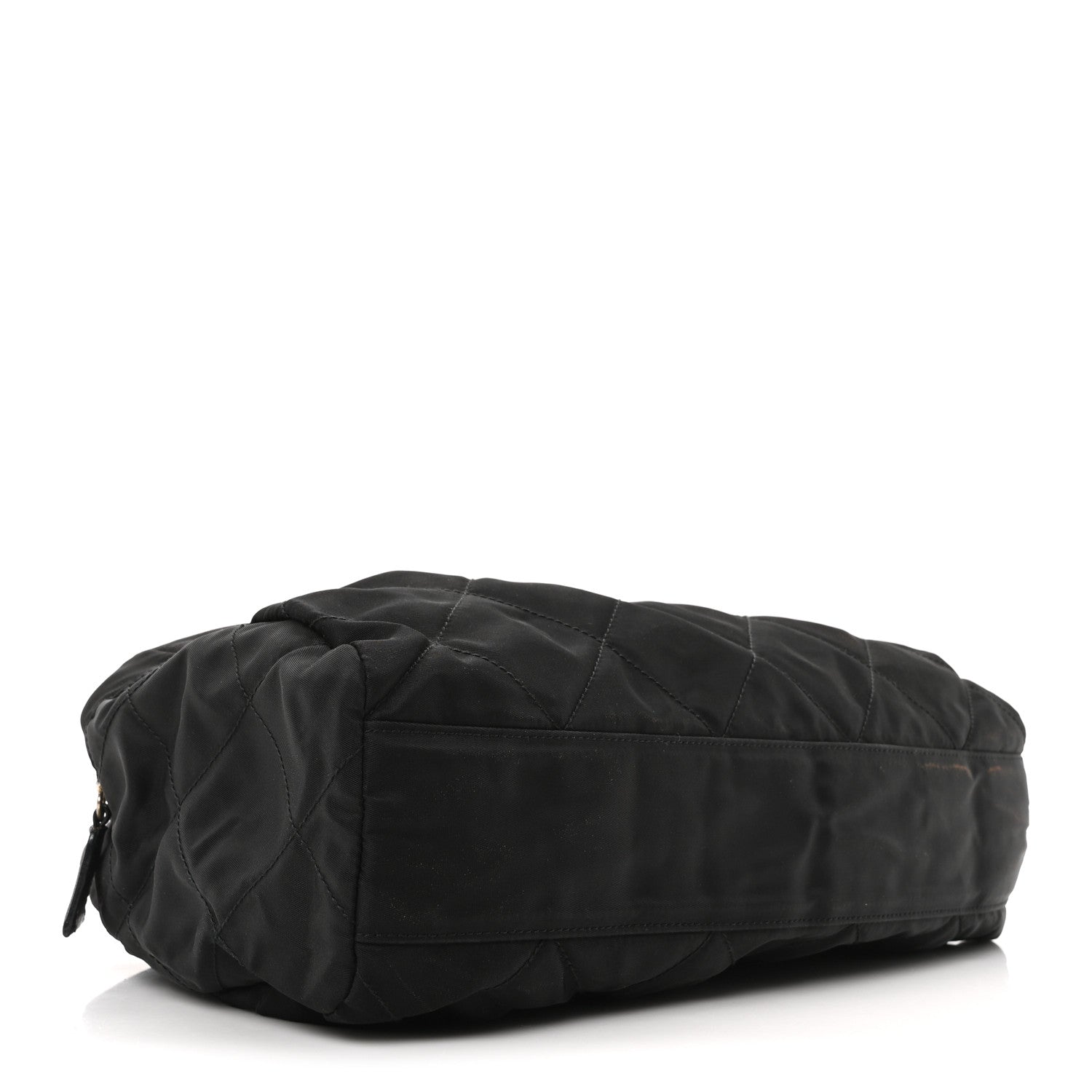 Prada Nylon Tessuto Quilted Shoulder Bag Black 4 of 9