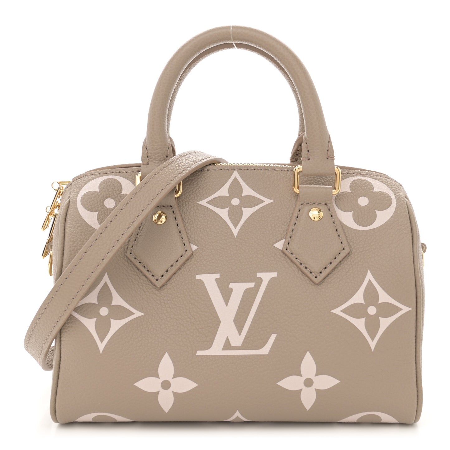 Empreinte Monogram Giant Speedy Bandouliere 20 Creme Beige