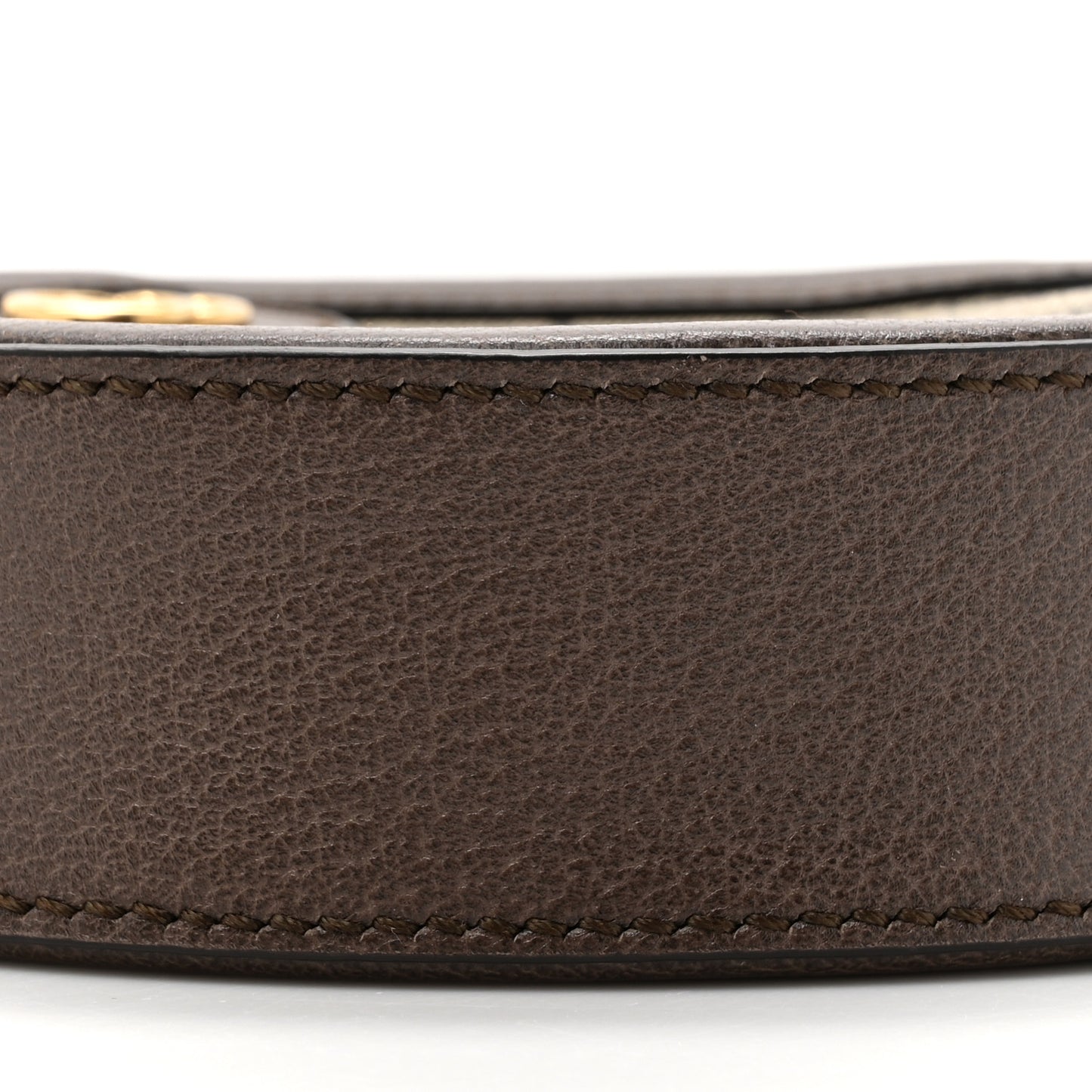 GG Supreme Monogram Web Mini Ophidia Round Shoulder Bag Brown