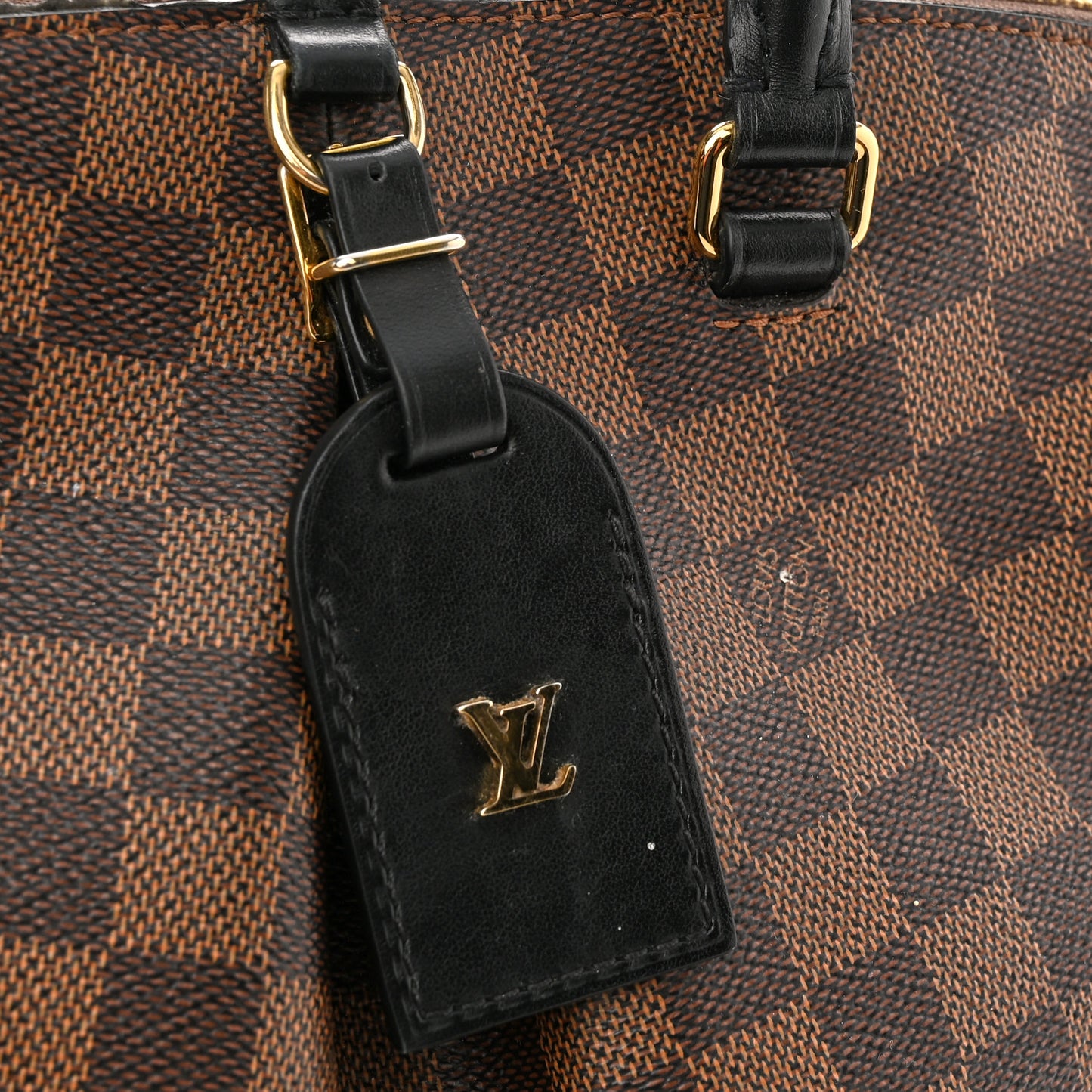 Damier Ebene Odeon Tote MM Black