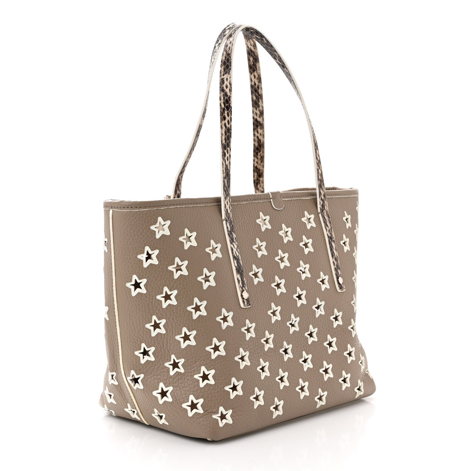 Jimmy Choo Nappa Perforated Star Sofia Shoulder Bag White 3 of 11