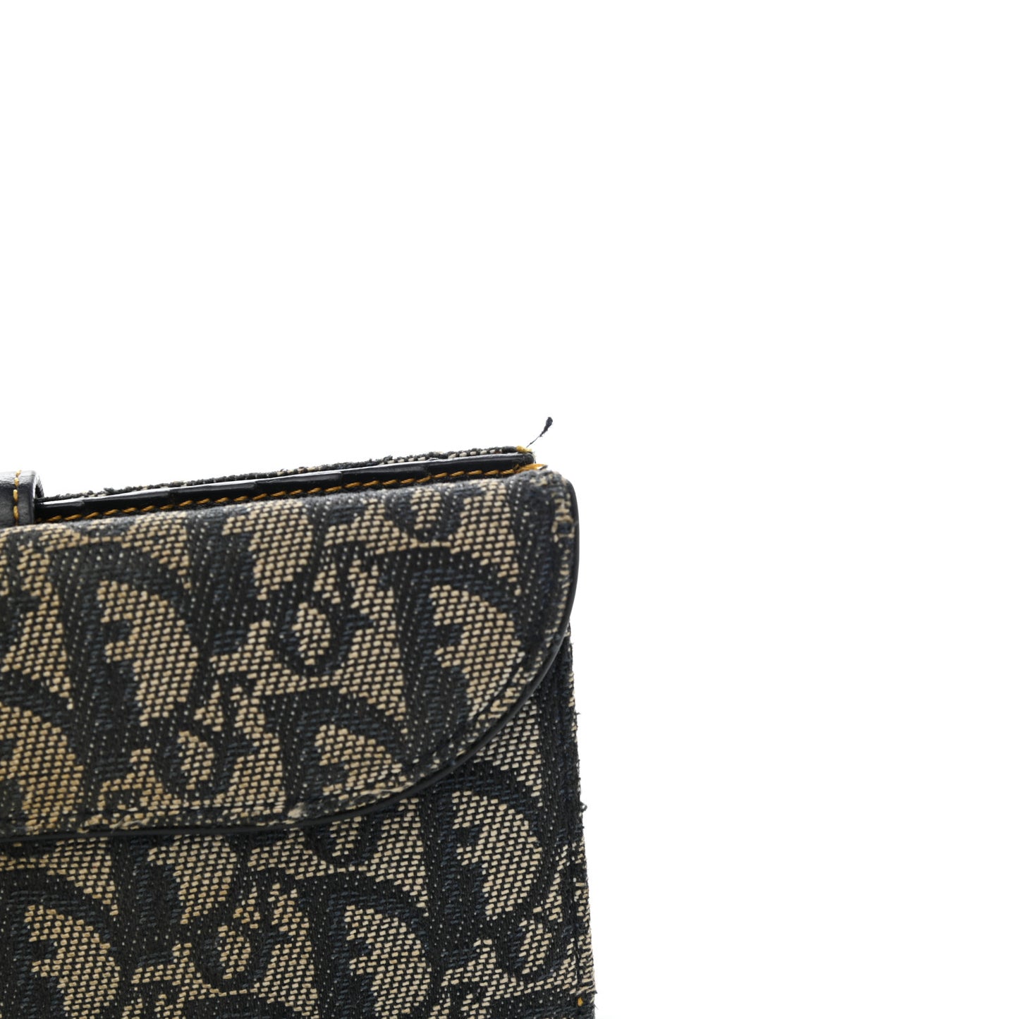 Monogram Saddle Wallet Navy