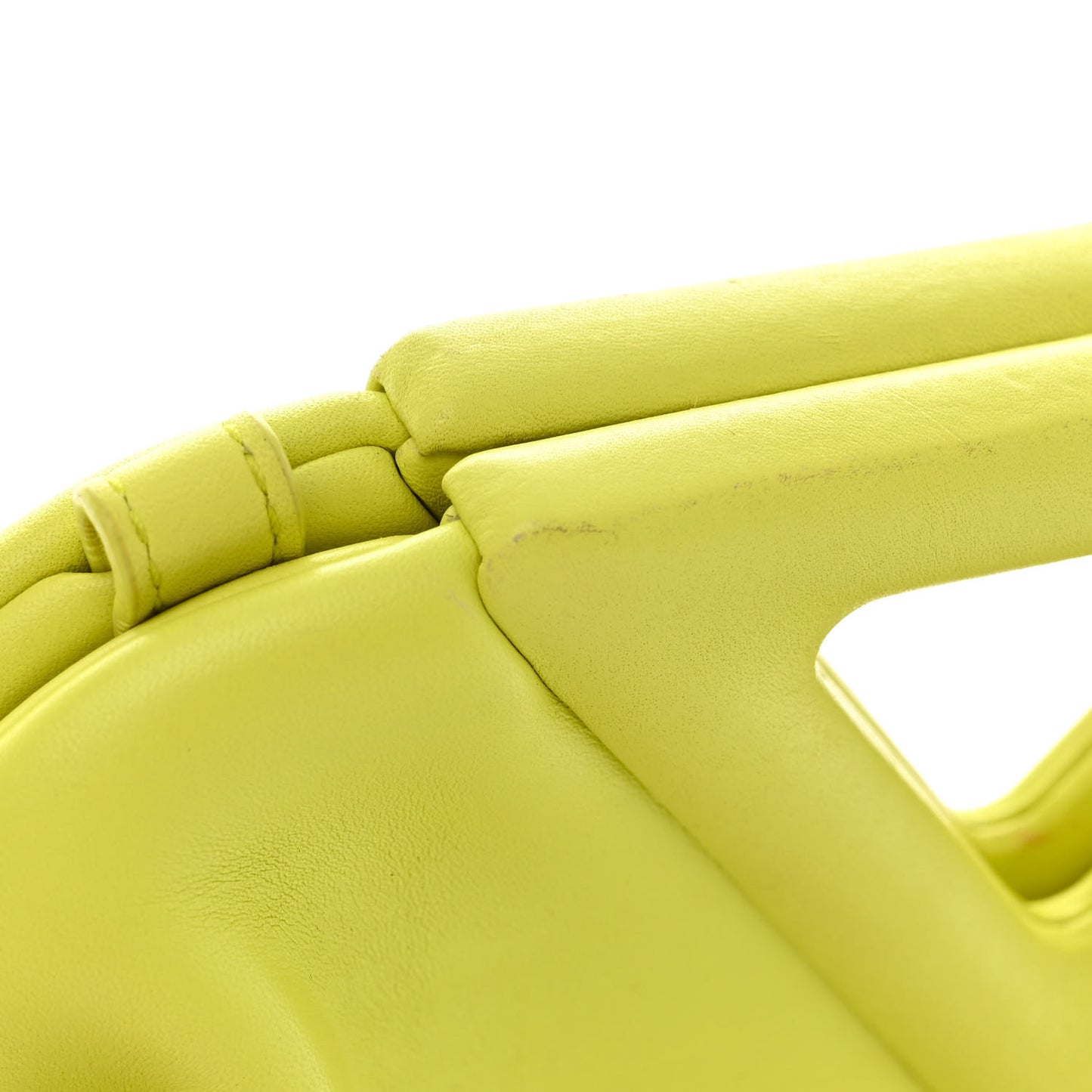 Calfskin Small The Point Triangle Bag Seagrass