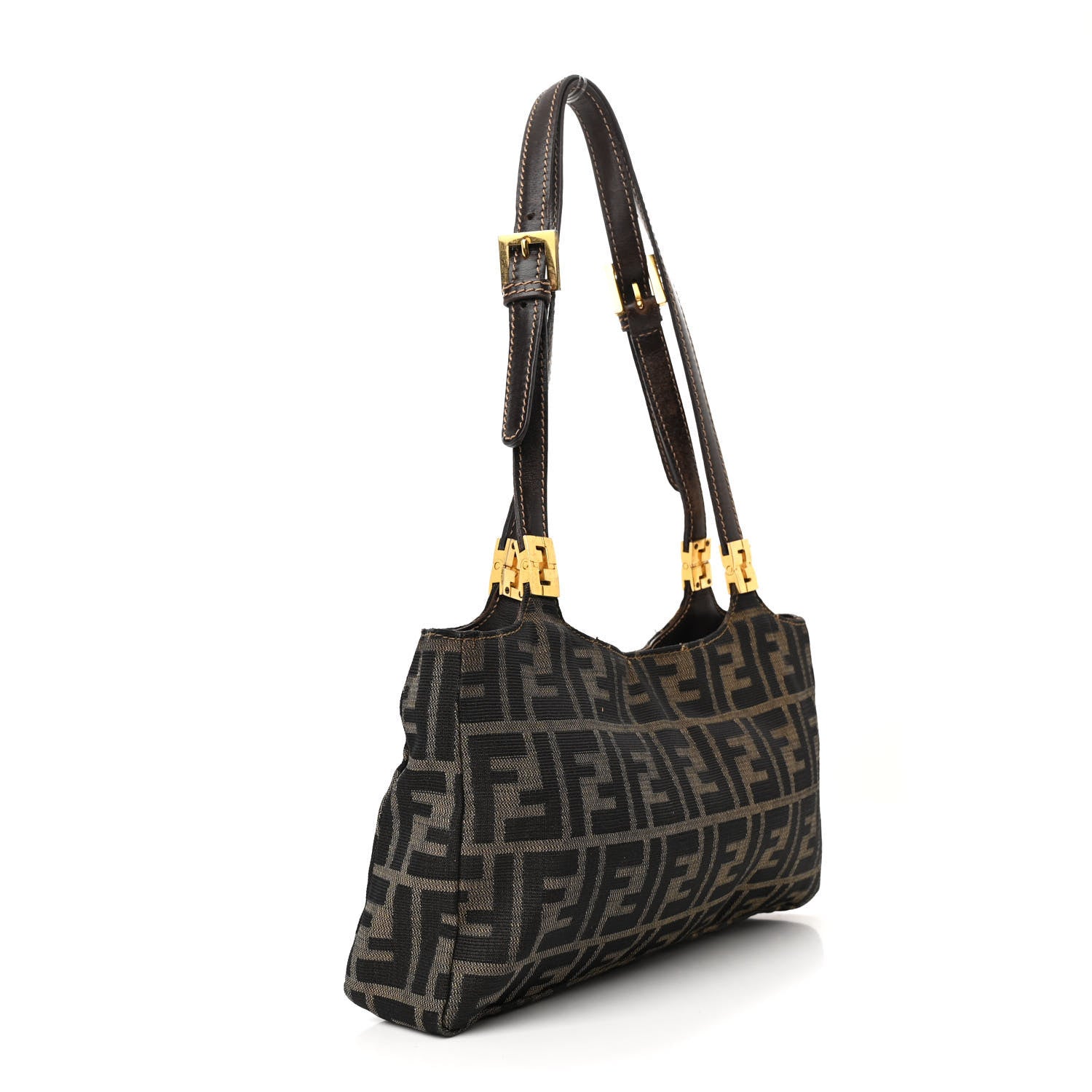 Fendi Zucca Shoulder Bag Tobacco 3 of 13