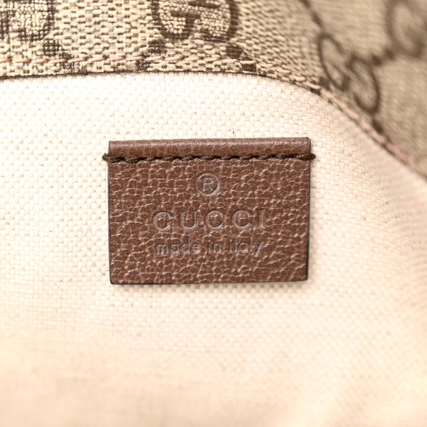 GG Supreme Monogram Neo Vintage Web Belt Bag Brown