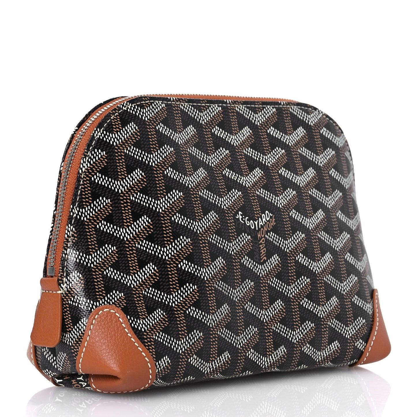 Goyardine Vendome Toiletry Pouch Black Gold