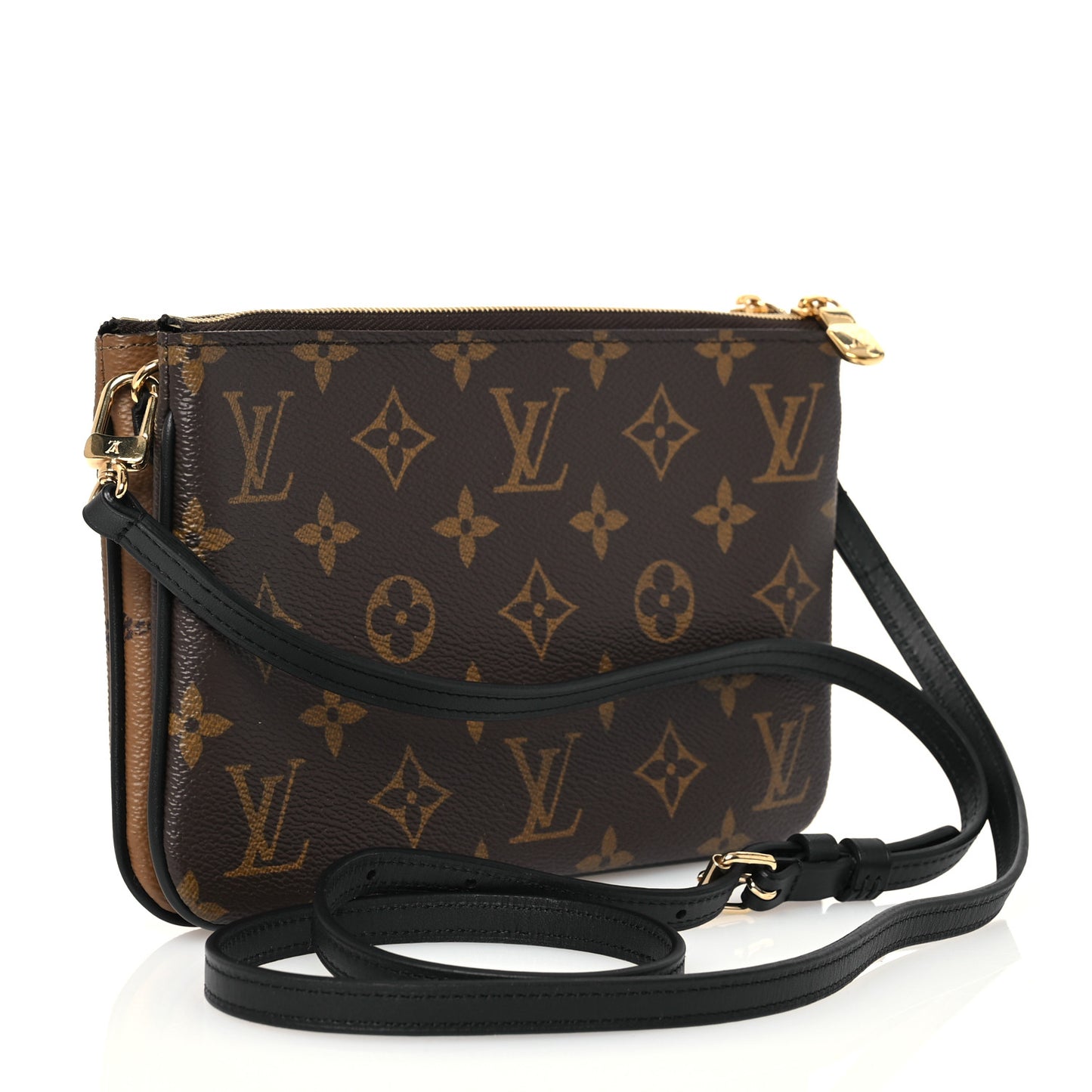 Reverse Monogram Giant Double Zip Pochette