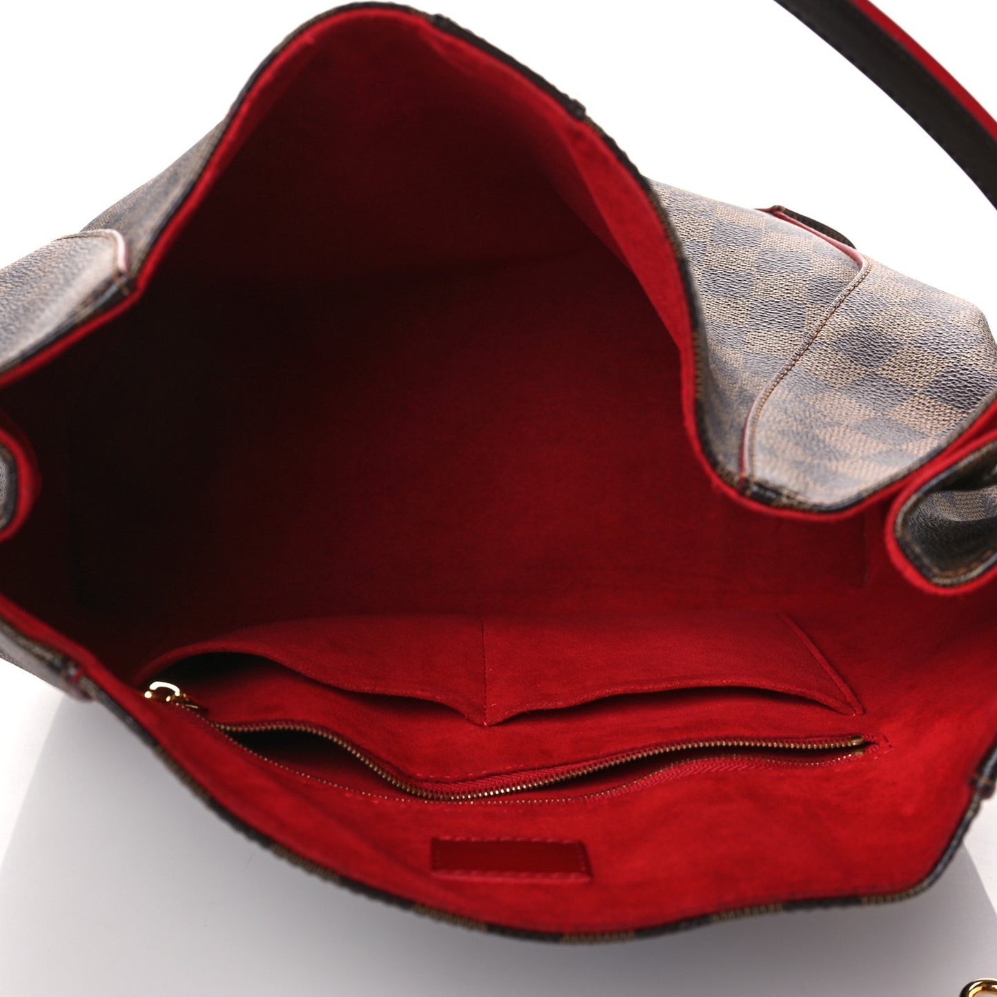 Damier Ebene Caissa Hobo Cherry