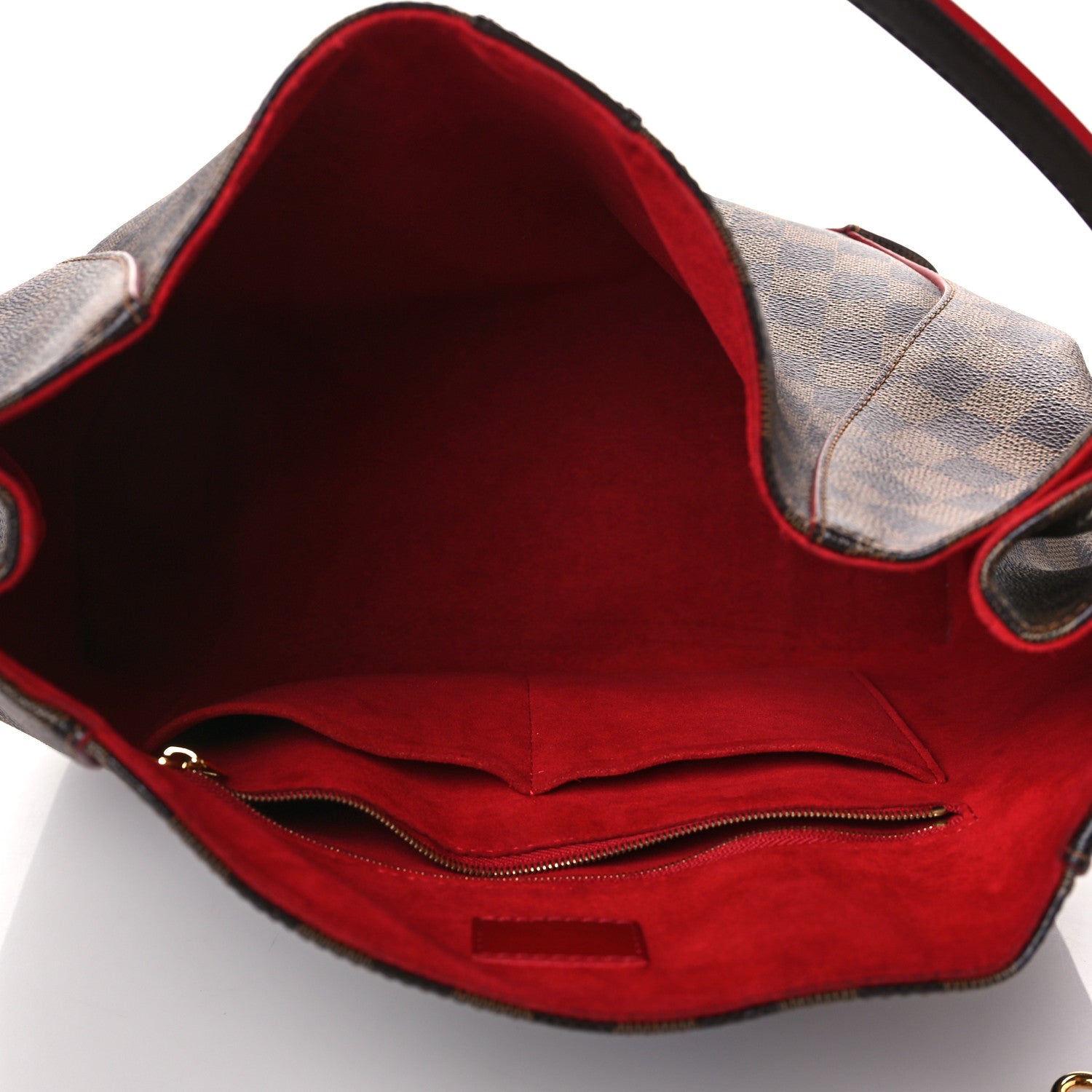 Louis Vuitton Damier Ebene Caissa Hobo Cherry 5 of 9