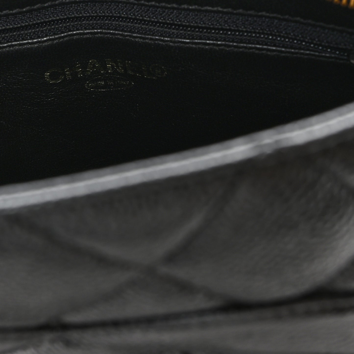 Caviar Quilted Medallion Tote Black