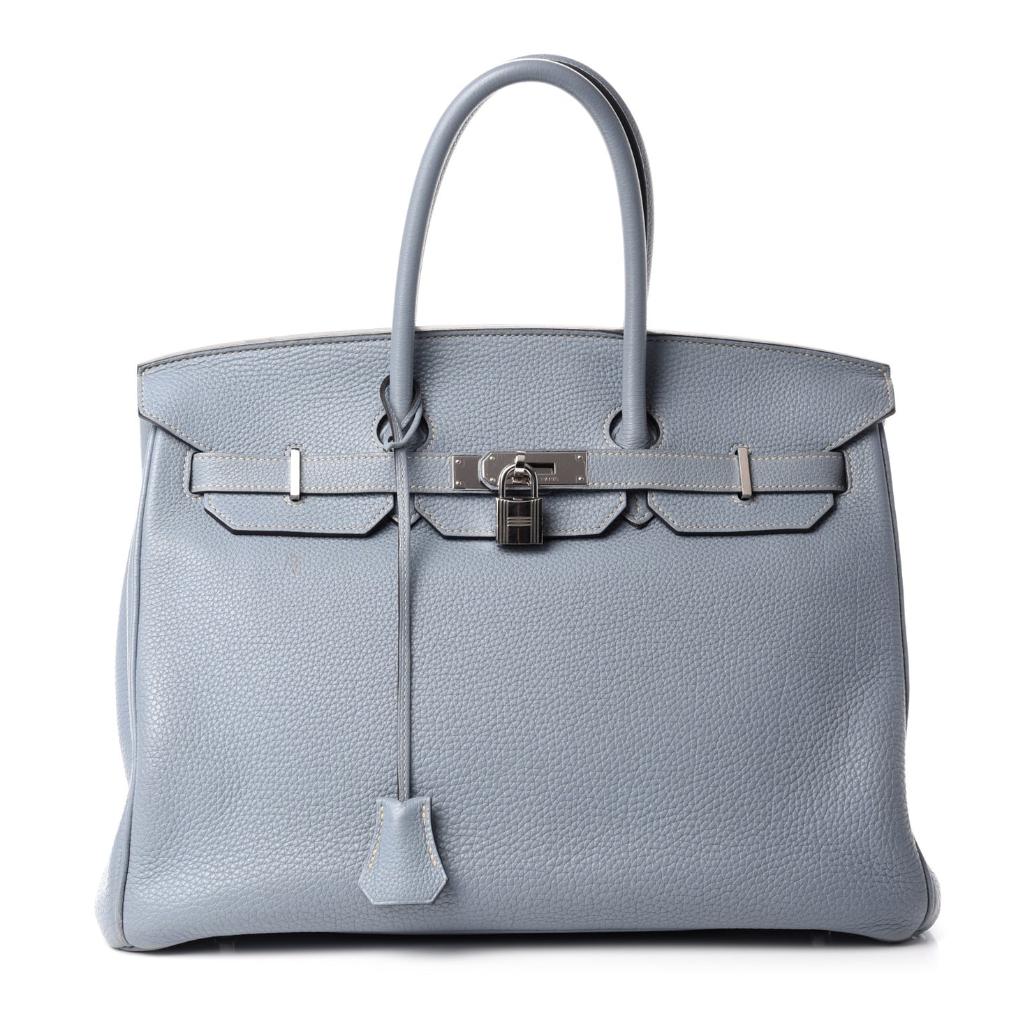 Togo Birkin 35 Bleu Lin