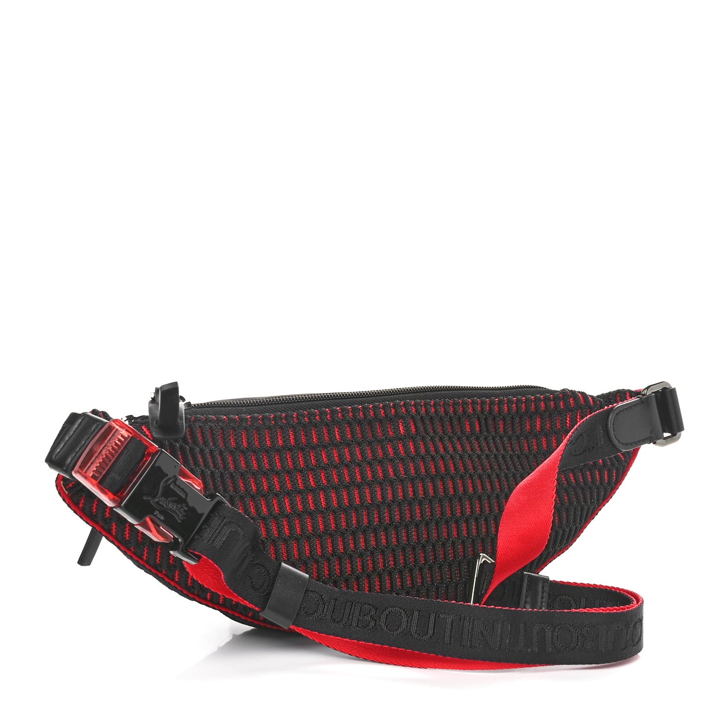 Calfskin Spiked Paris NYC Belt Bag Black