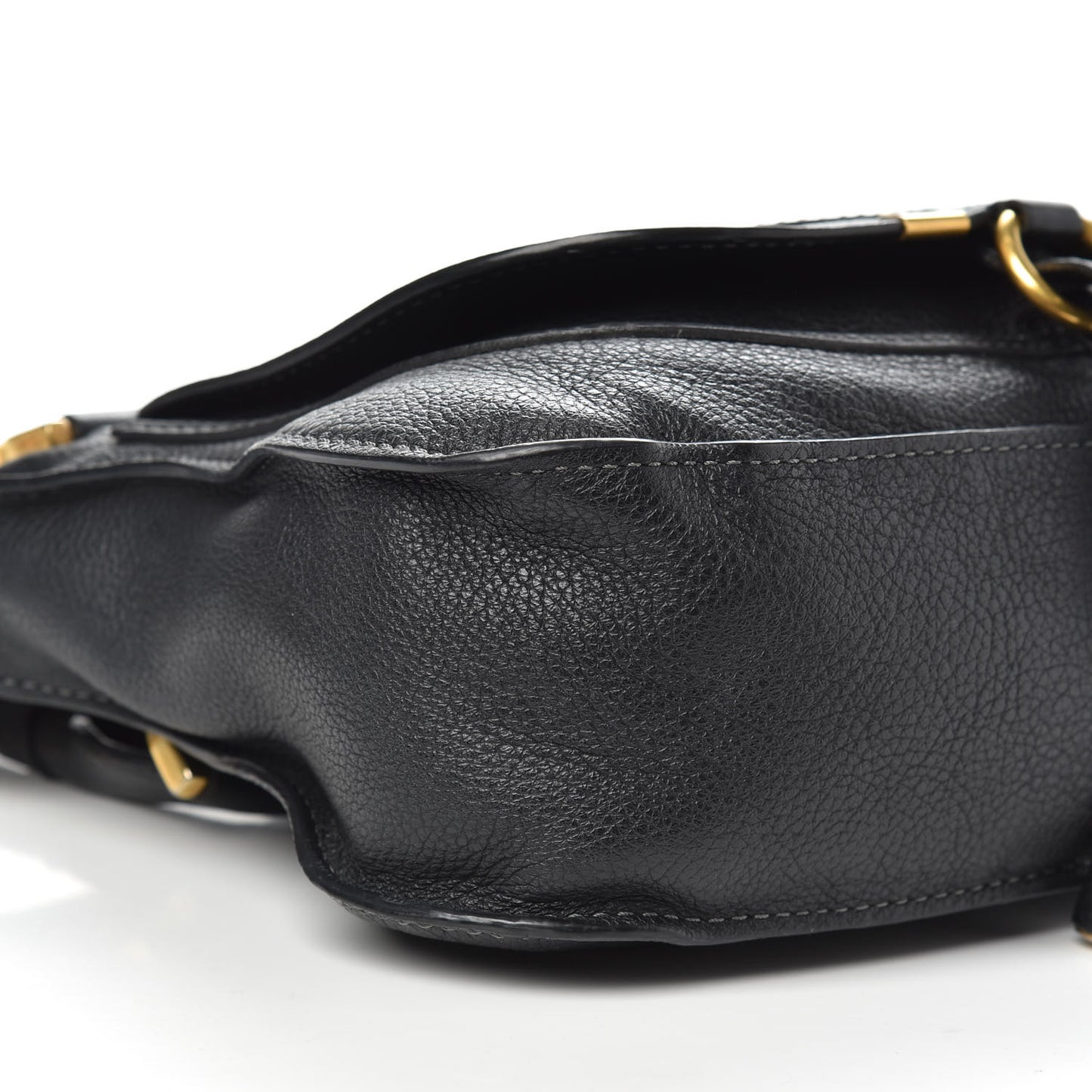 Calfskin Small Marcie Satchel Black