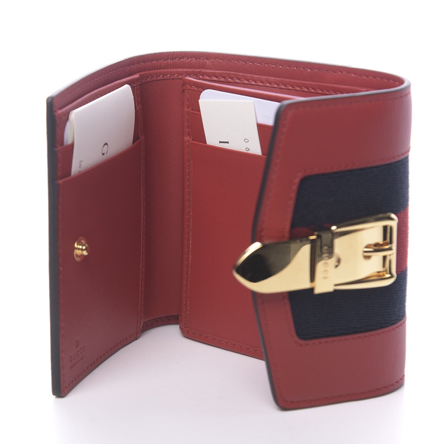 Calfskin Sylvie Wallet Hibiscus Red