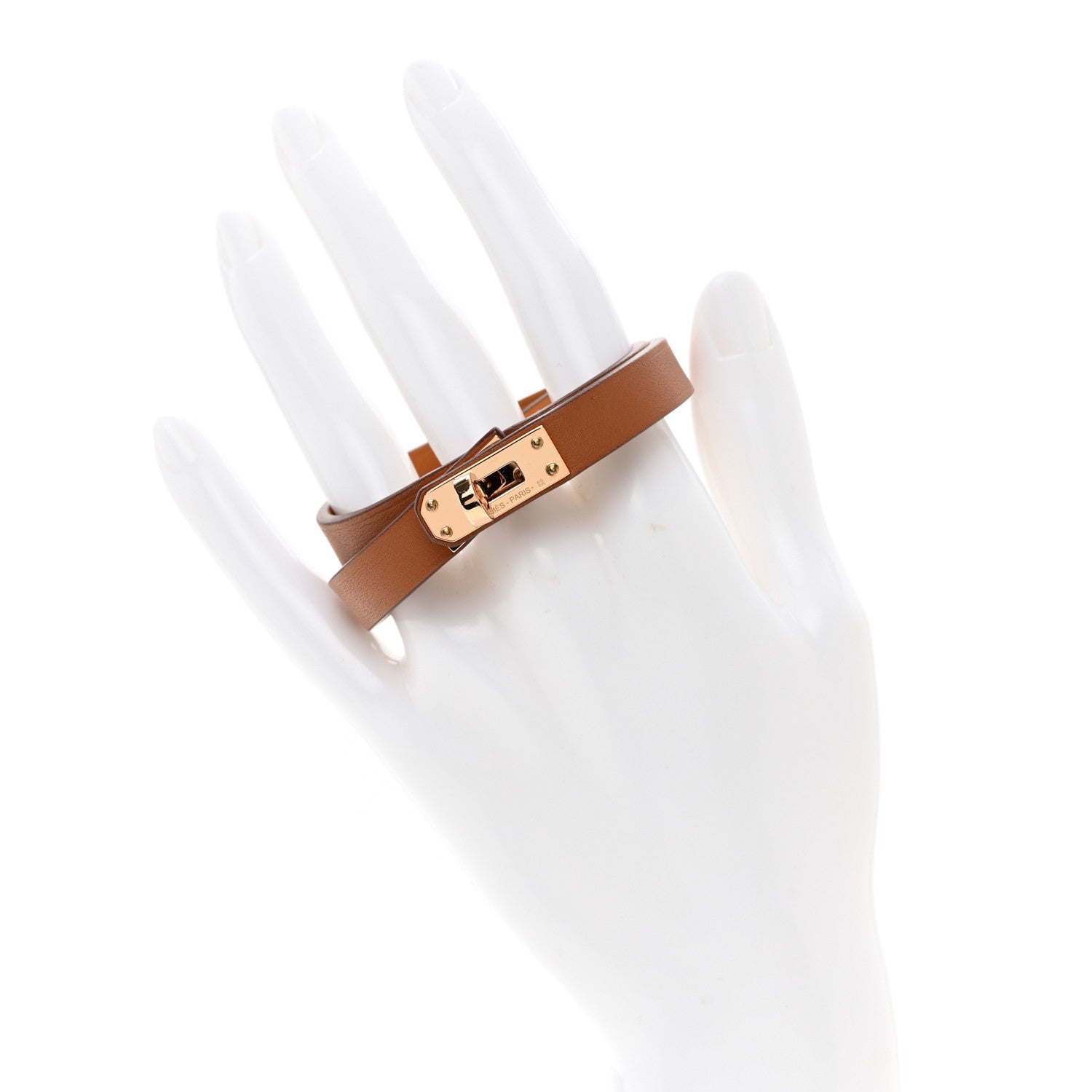 Hermes Swift Kelly Double Tour Bracelet T2 Gold 2 of 6