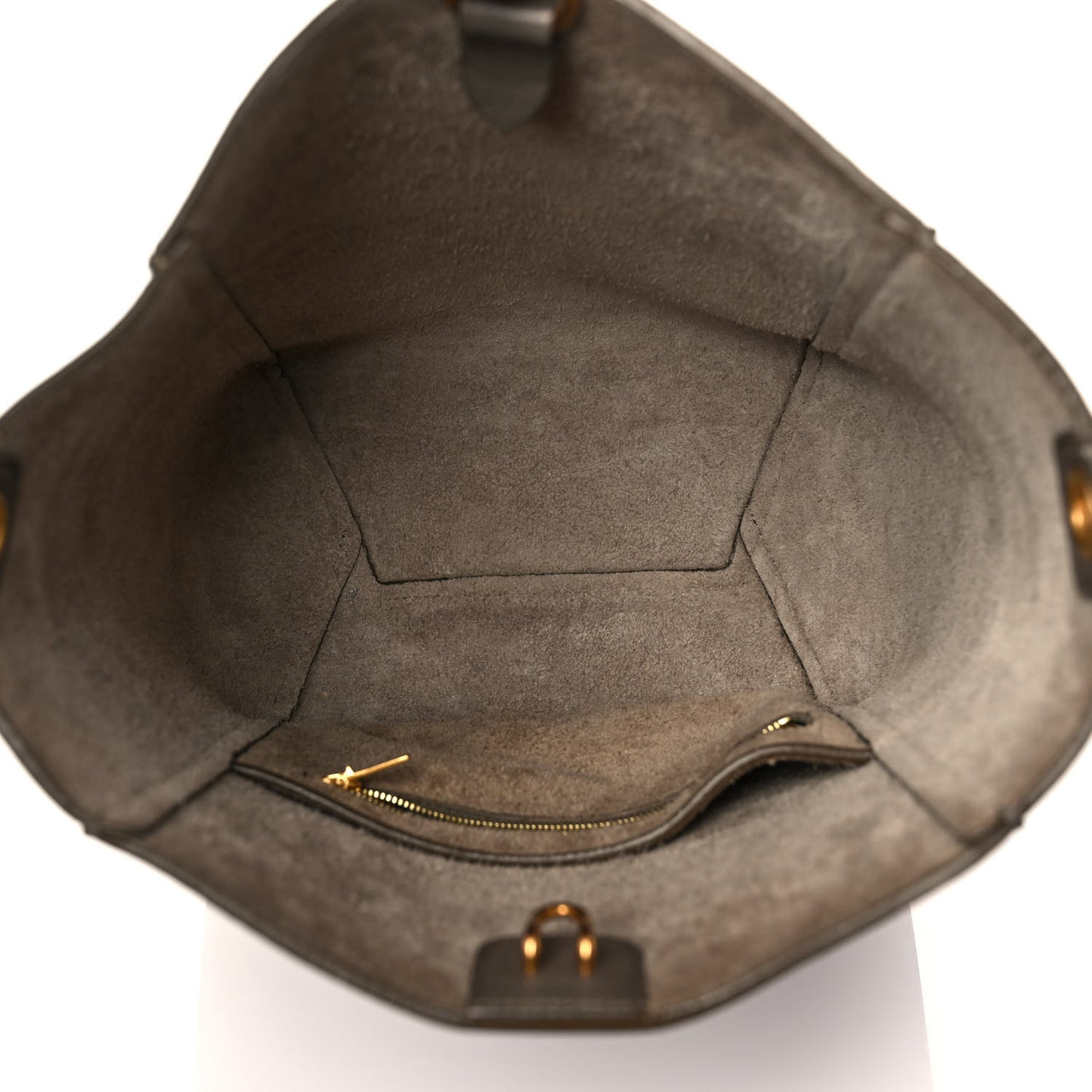Soft Grained Calfskin Small Sangle Bucket Bag Taupe