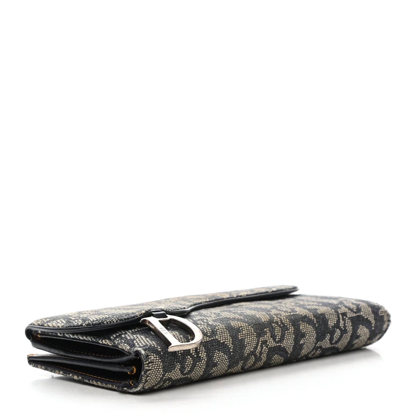 Monogram Saddle Wallet Navy
