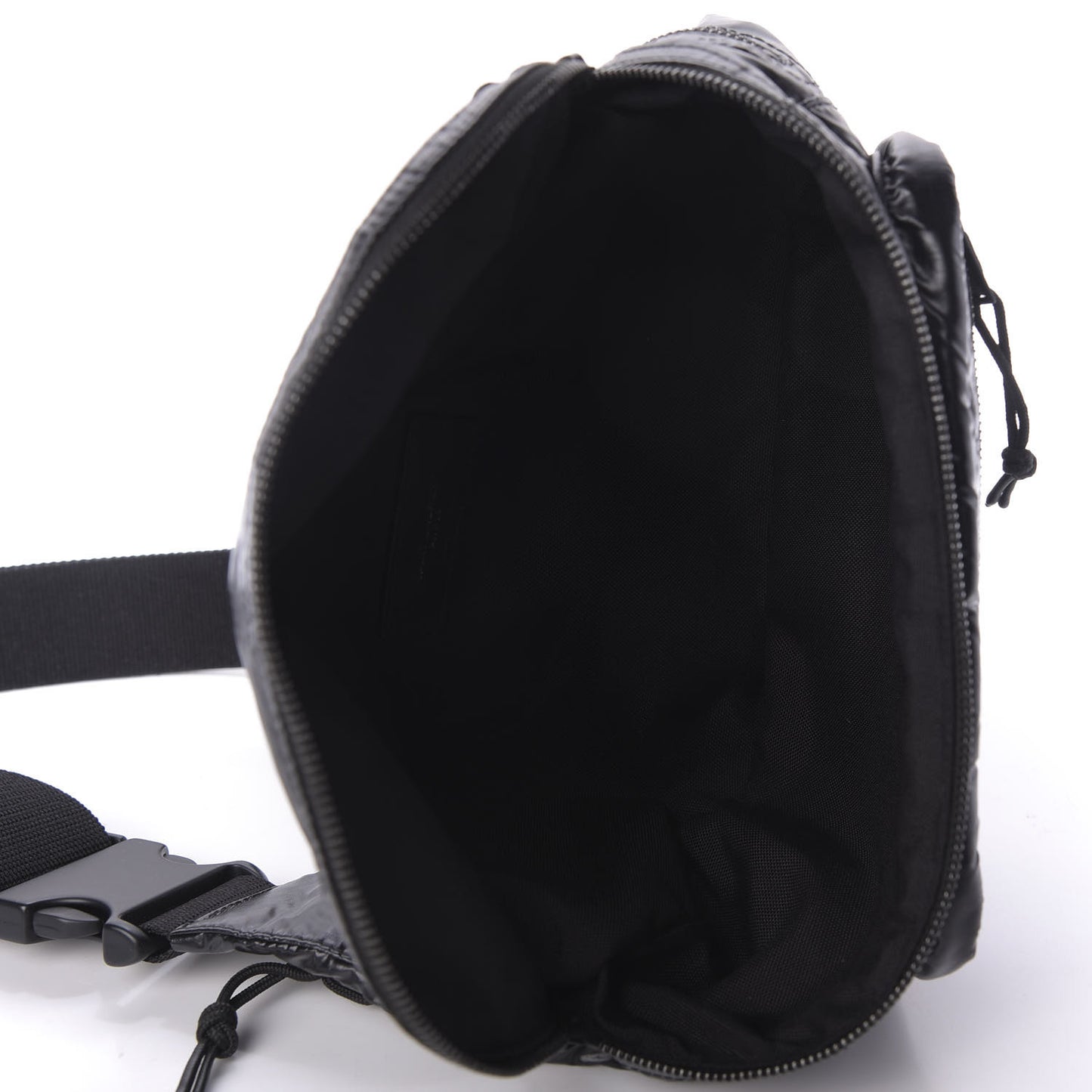 Nylon Logo Ripstop Body Belt Bag Black