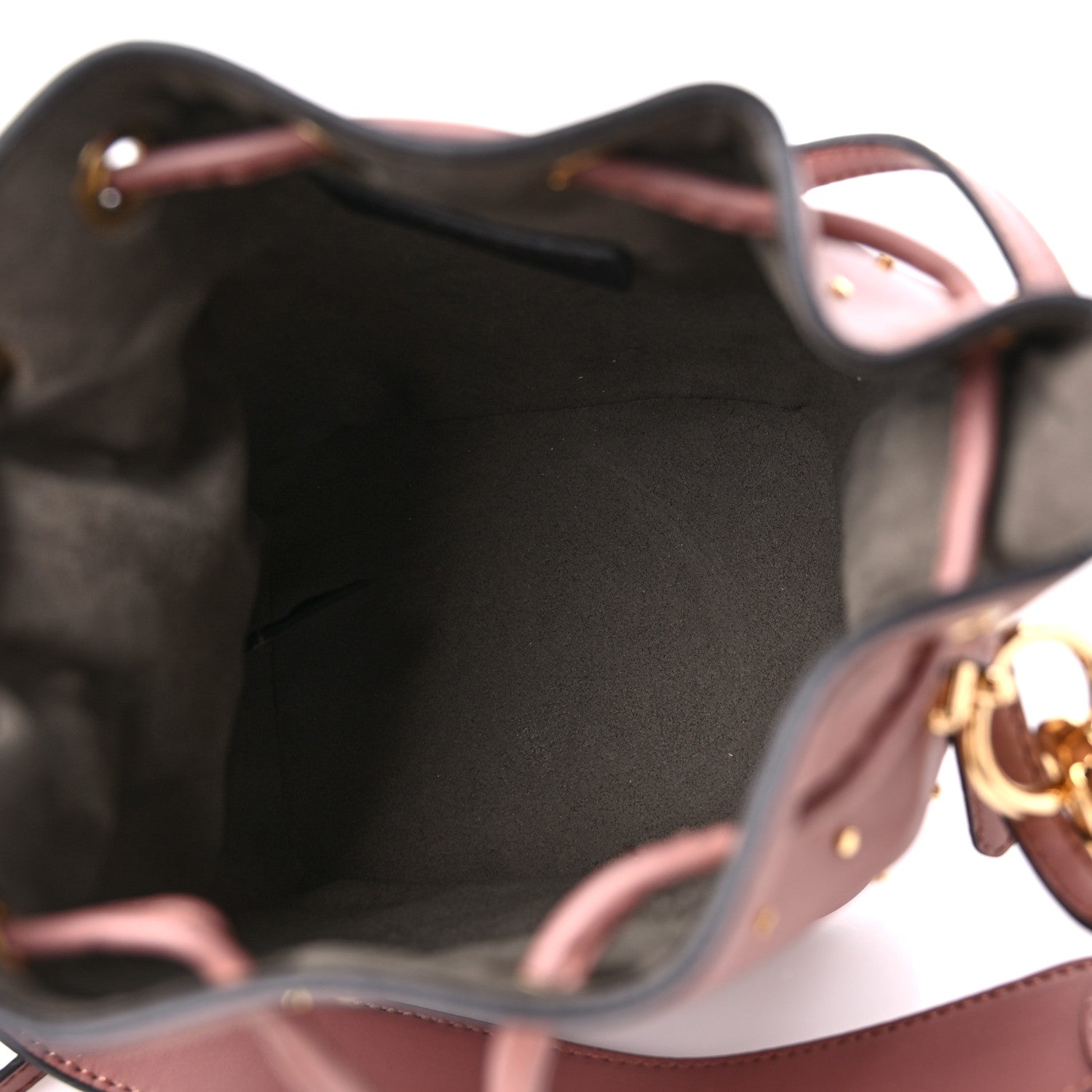 Fendi Vitello Liberty F is Fendi Studded Mini Mon Tresor Bucket Bag English Rose 4 of 9