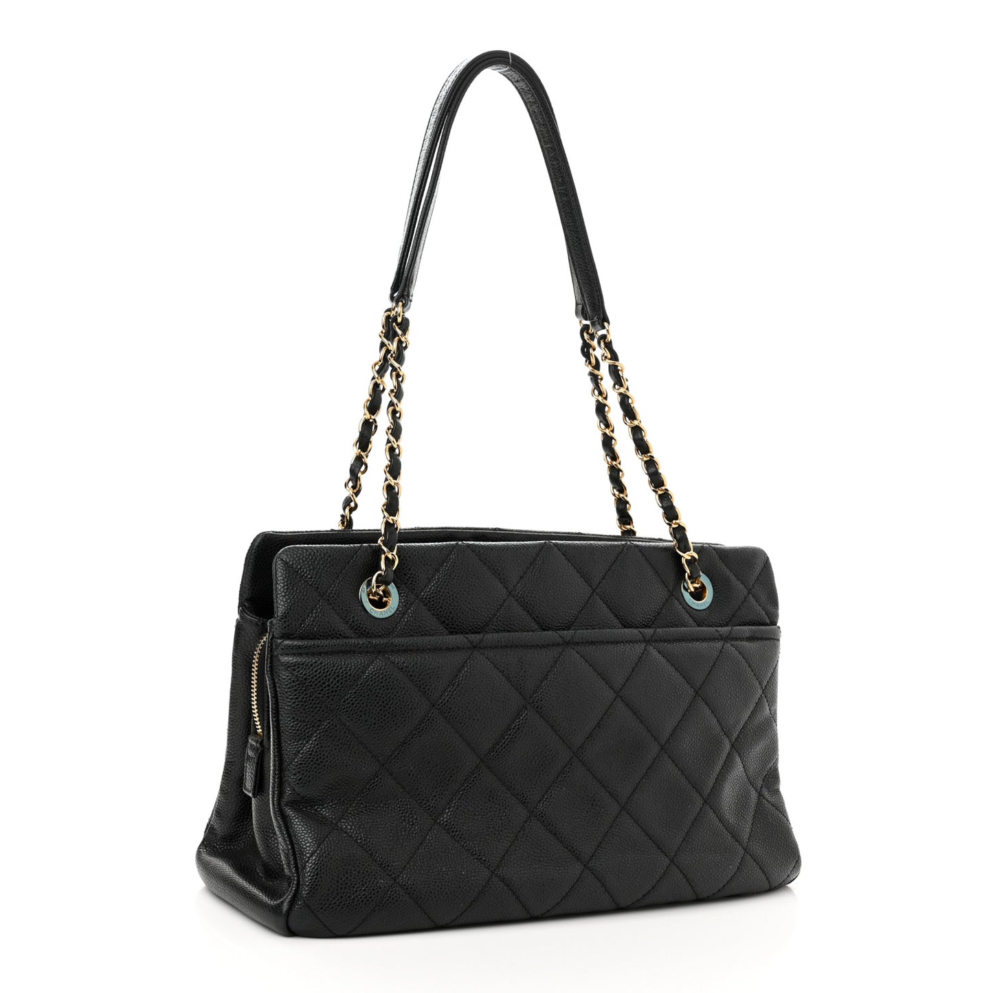 Caviar Quilted CC Timeless Soft Tote Black