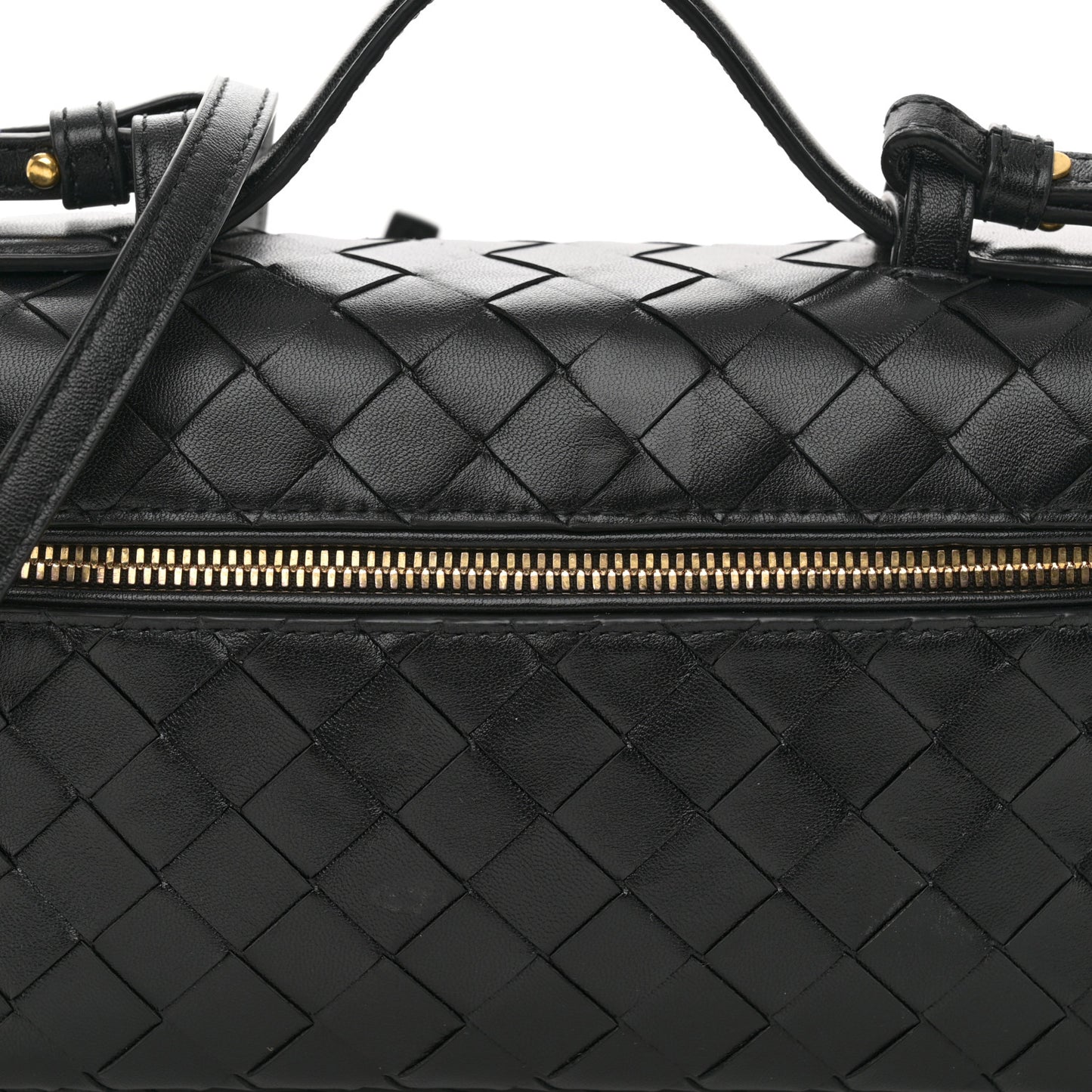 Calfskin Intrecciato Bang Bang Vanity Case Black