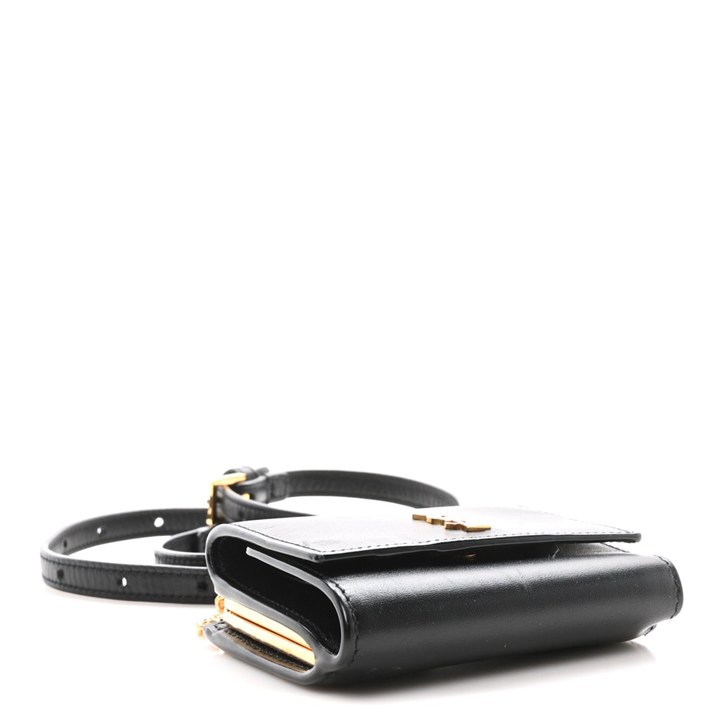 Smooth Calfskin Monogram Rider Belt Bag Black