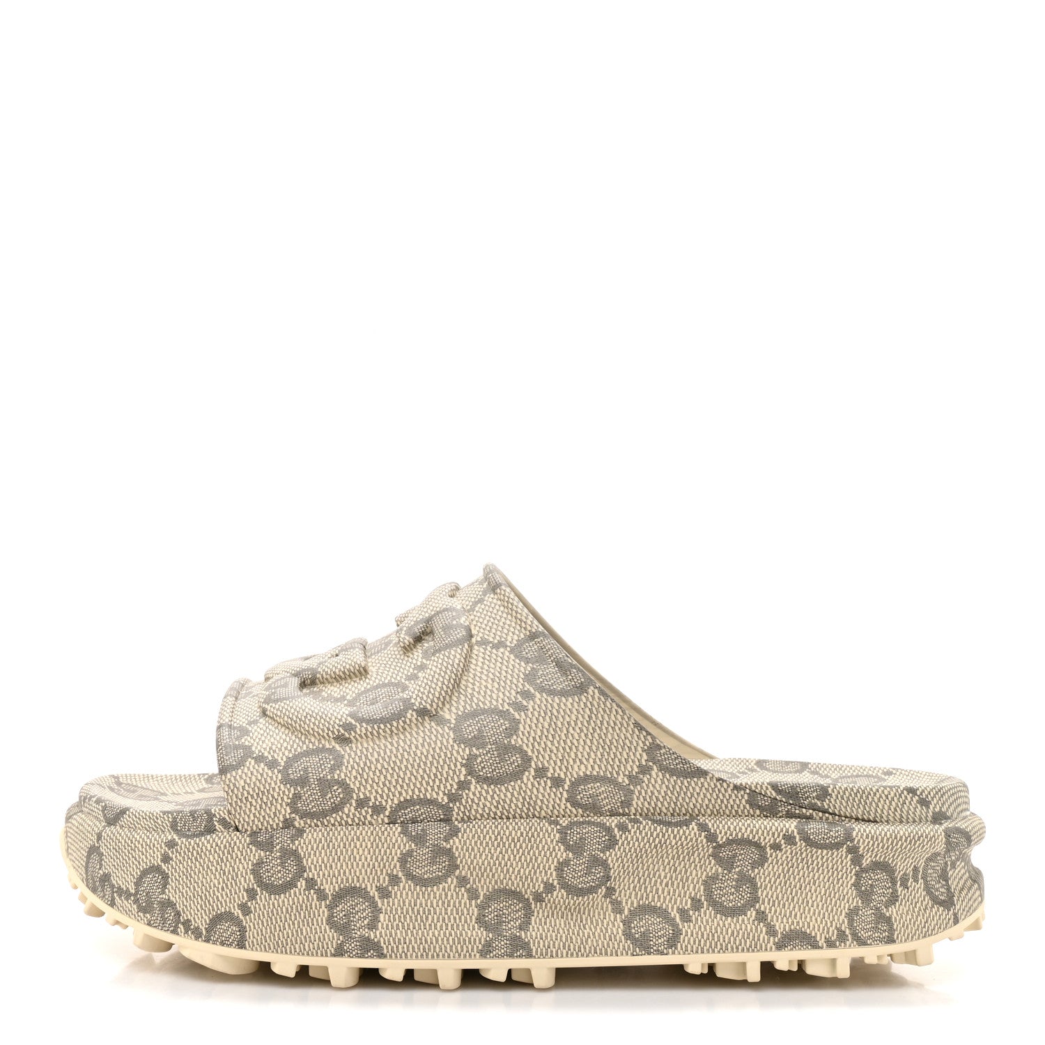 Gucci Cubic Rubber GG Monogram Mens Interlocking G Platform 42mm