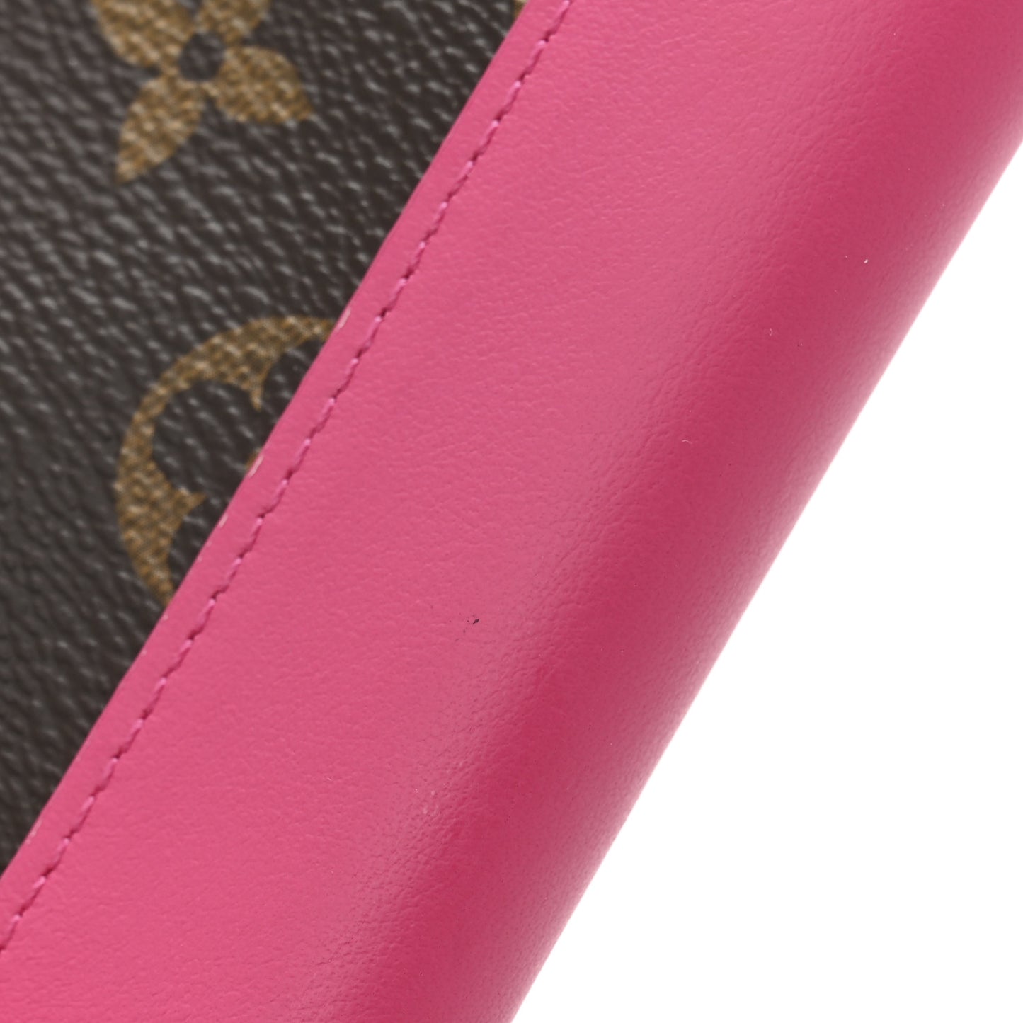 Monogram Macassar Passport Cover Fuchsia