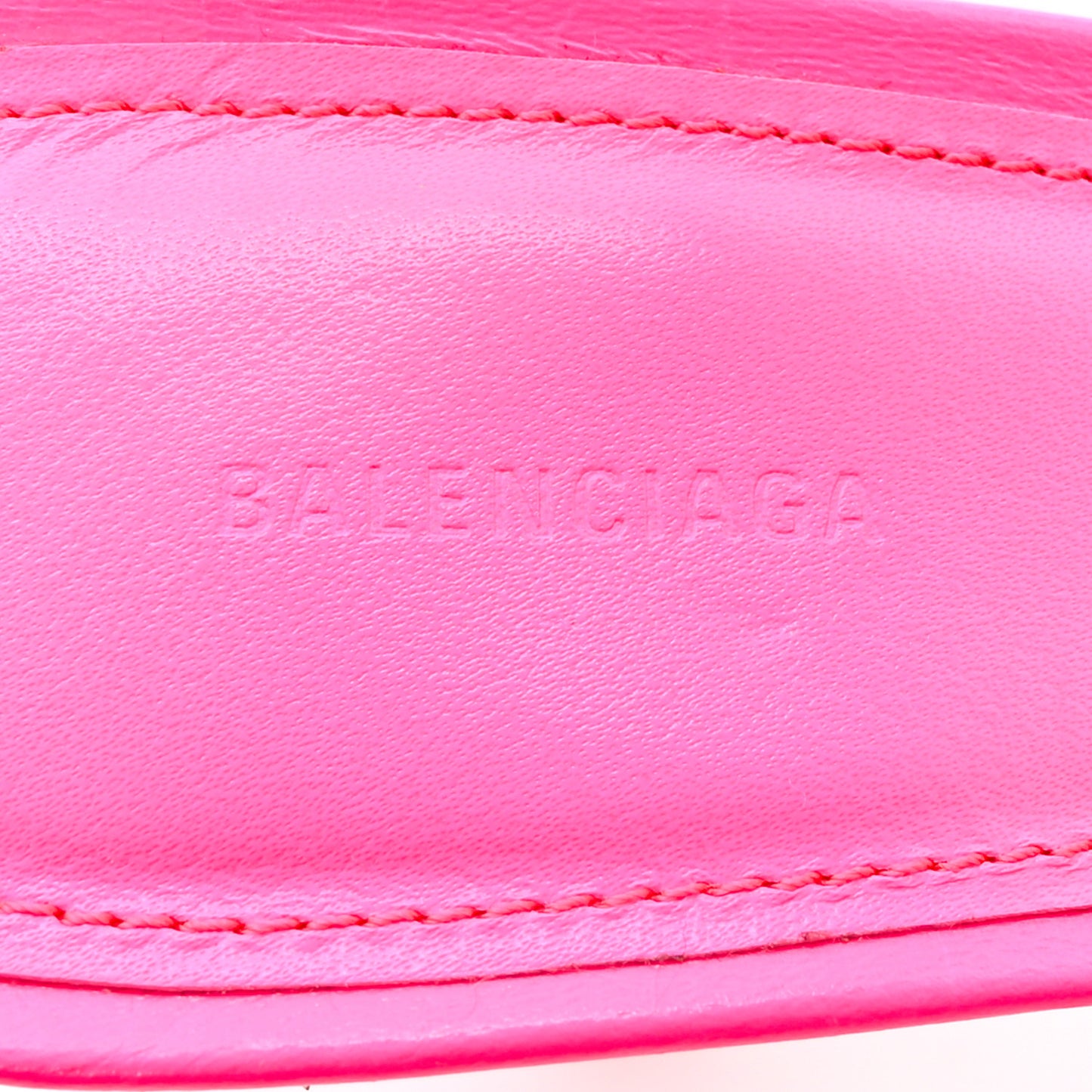 Agneau Arena Cagole 70mm Mules 39.5 Fluo Pink