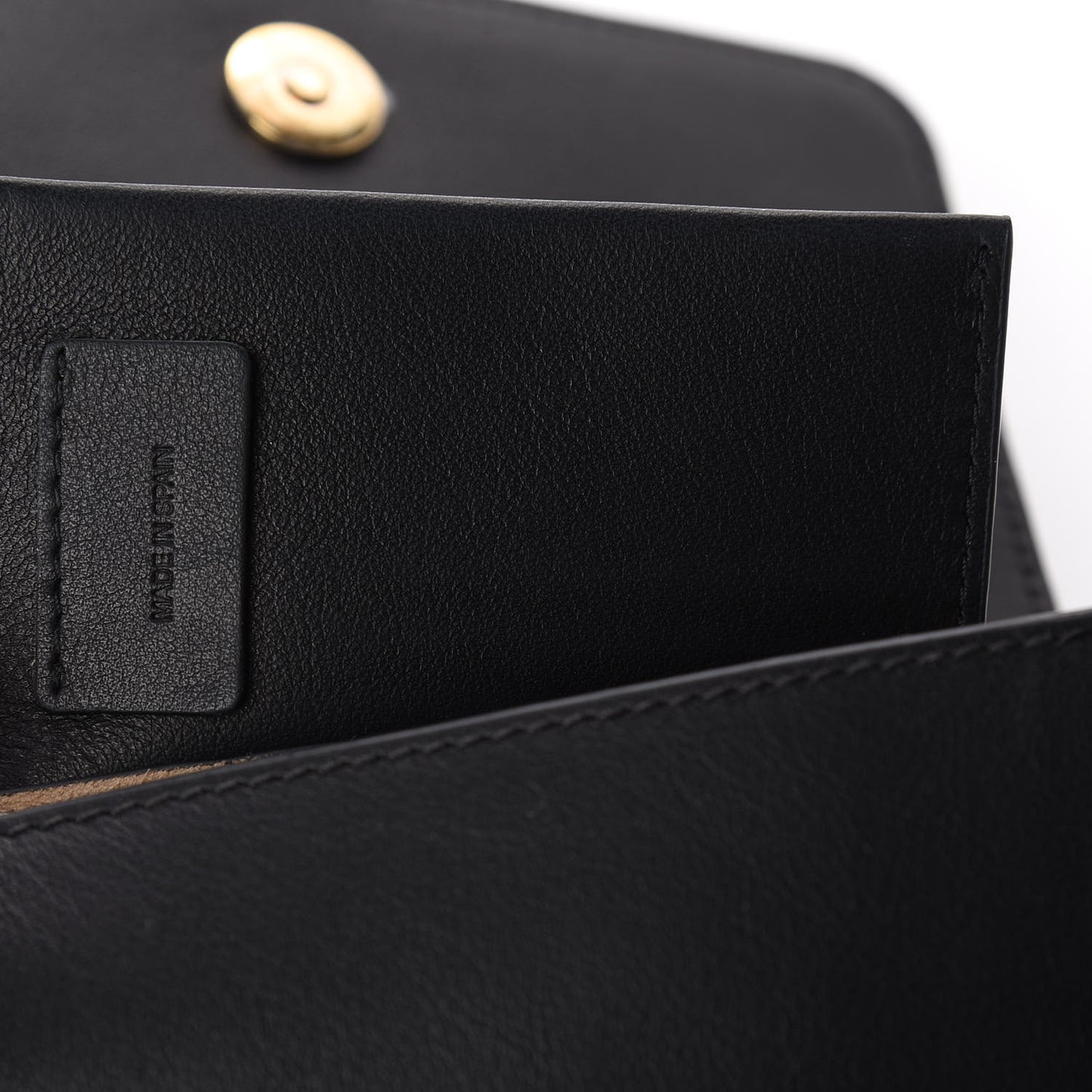 Smooth Calfskin Drew Bijou Clutch Black